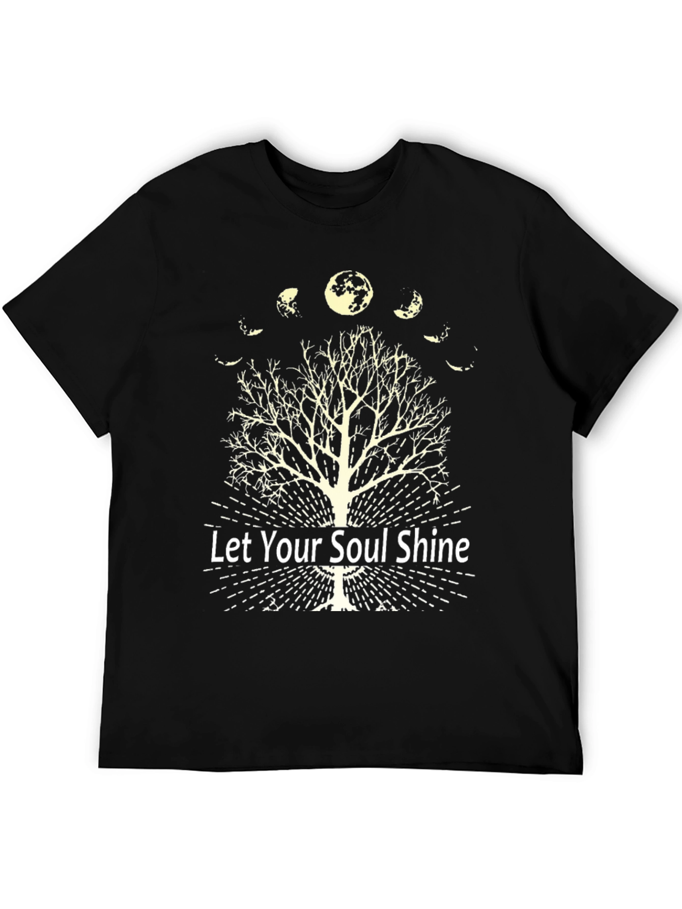 Let Your Soul Shine Moon Phase Tree Graphic Tee