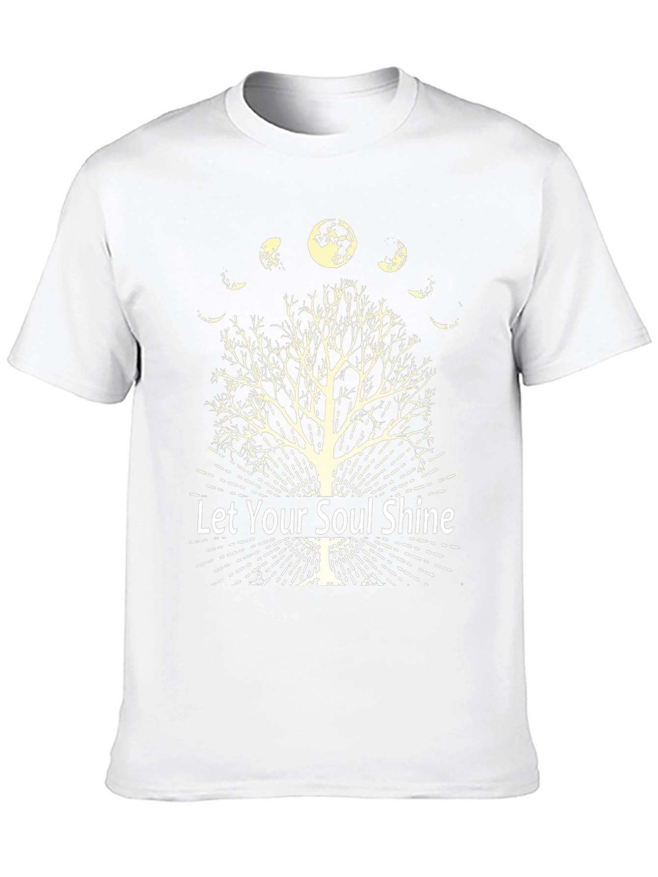 Let Your Soul Shine Moon Phase Tree Graphic Tee