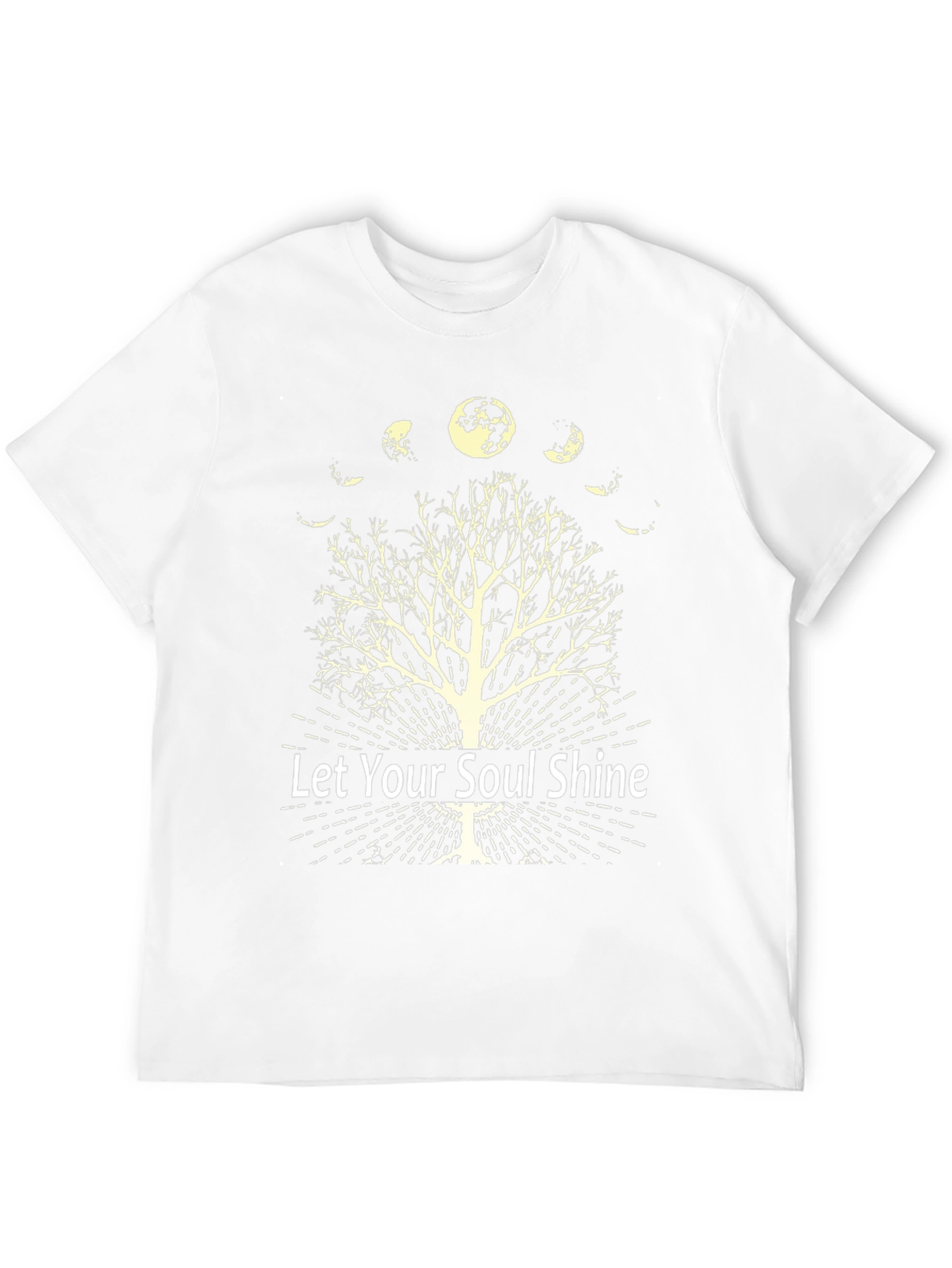 Let Your Soul Shine Moon Phase Tree Graphic Tee