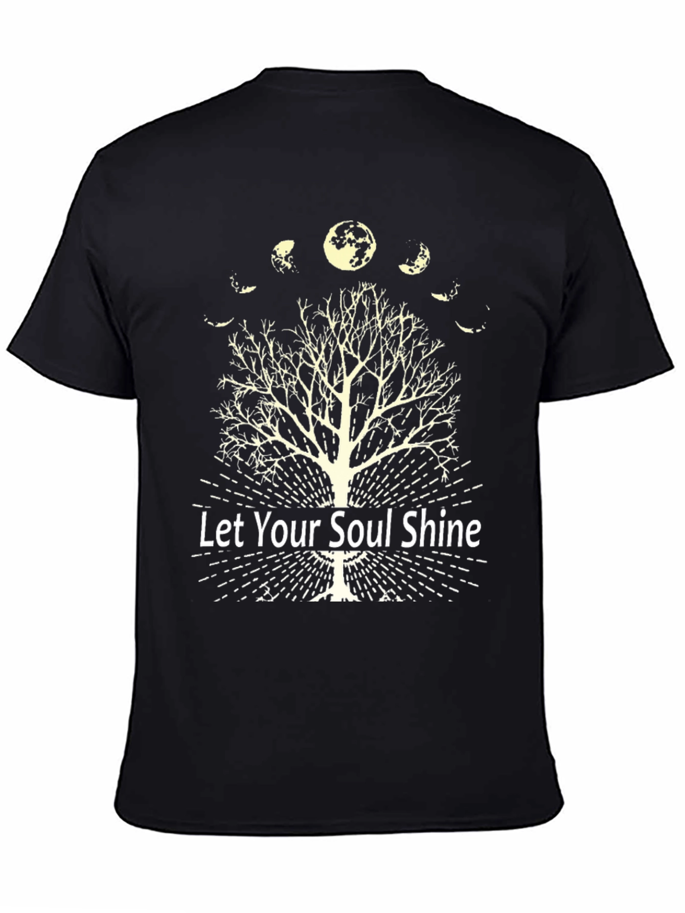 Let Your Soul Shine Moon Phase Tree Graphic Tee