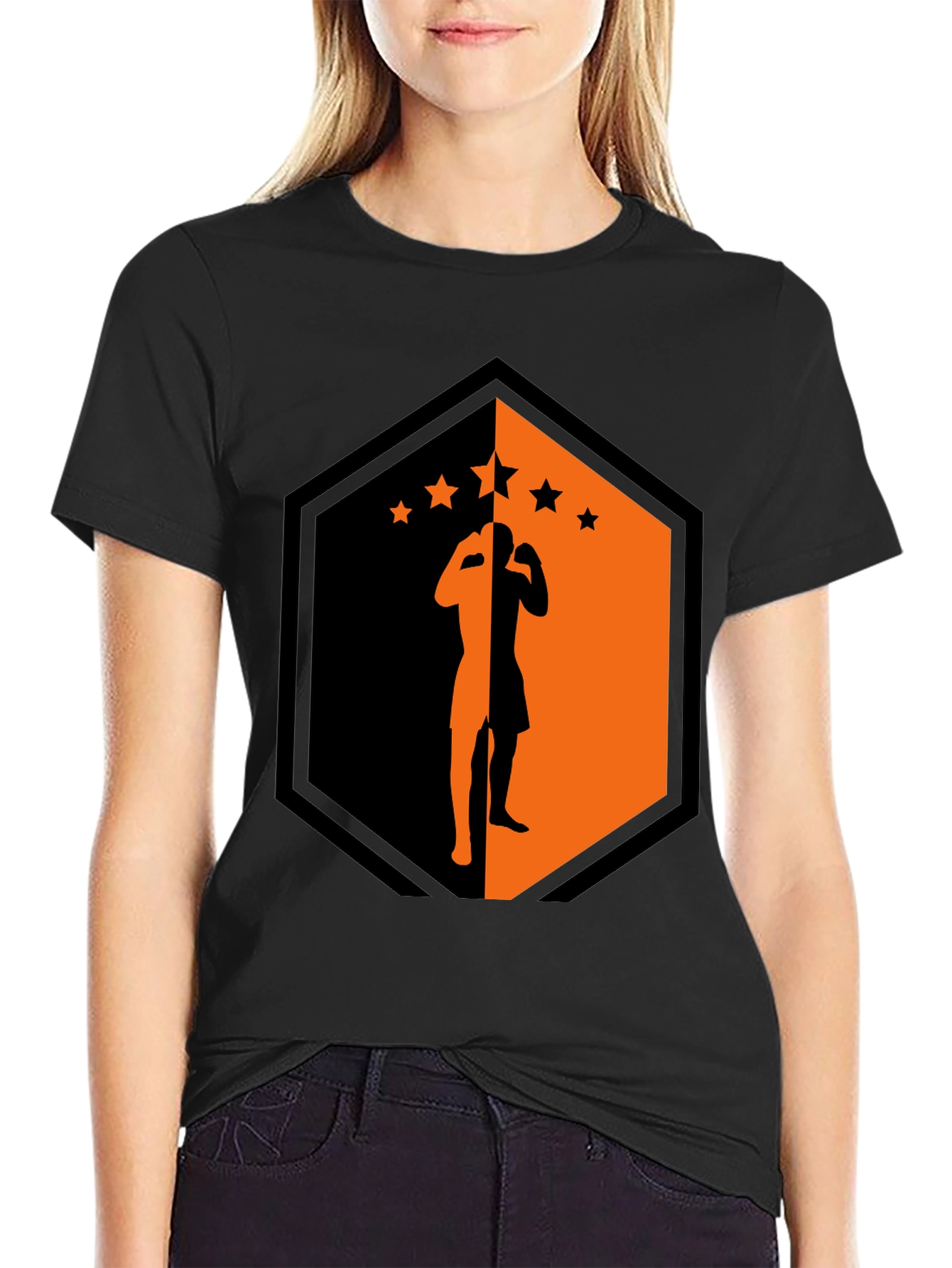 Martial Arts Silhouette Graphic Tee