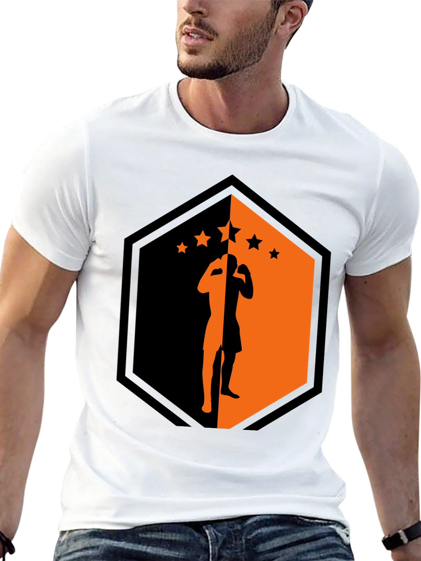 Martial Arts Silhouette Graphic Tee