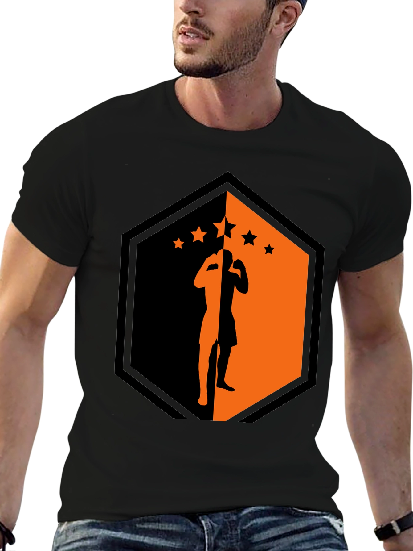 Martial Arts Silhouette Graphic Tee
