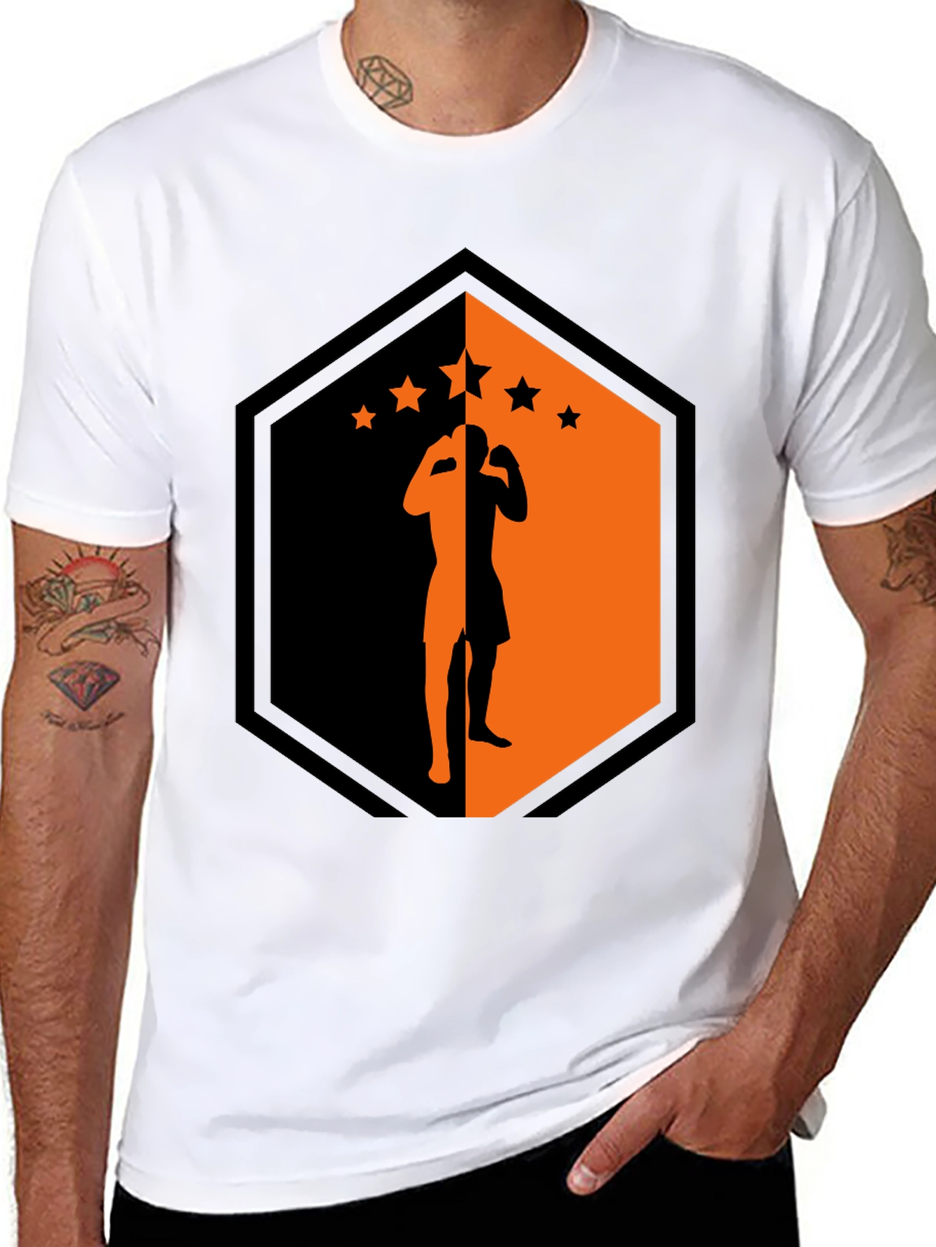 Martial Arts Silhouette Graphic Tee