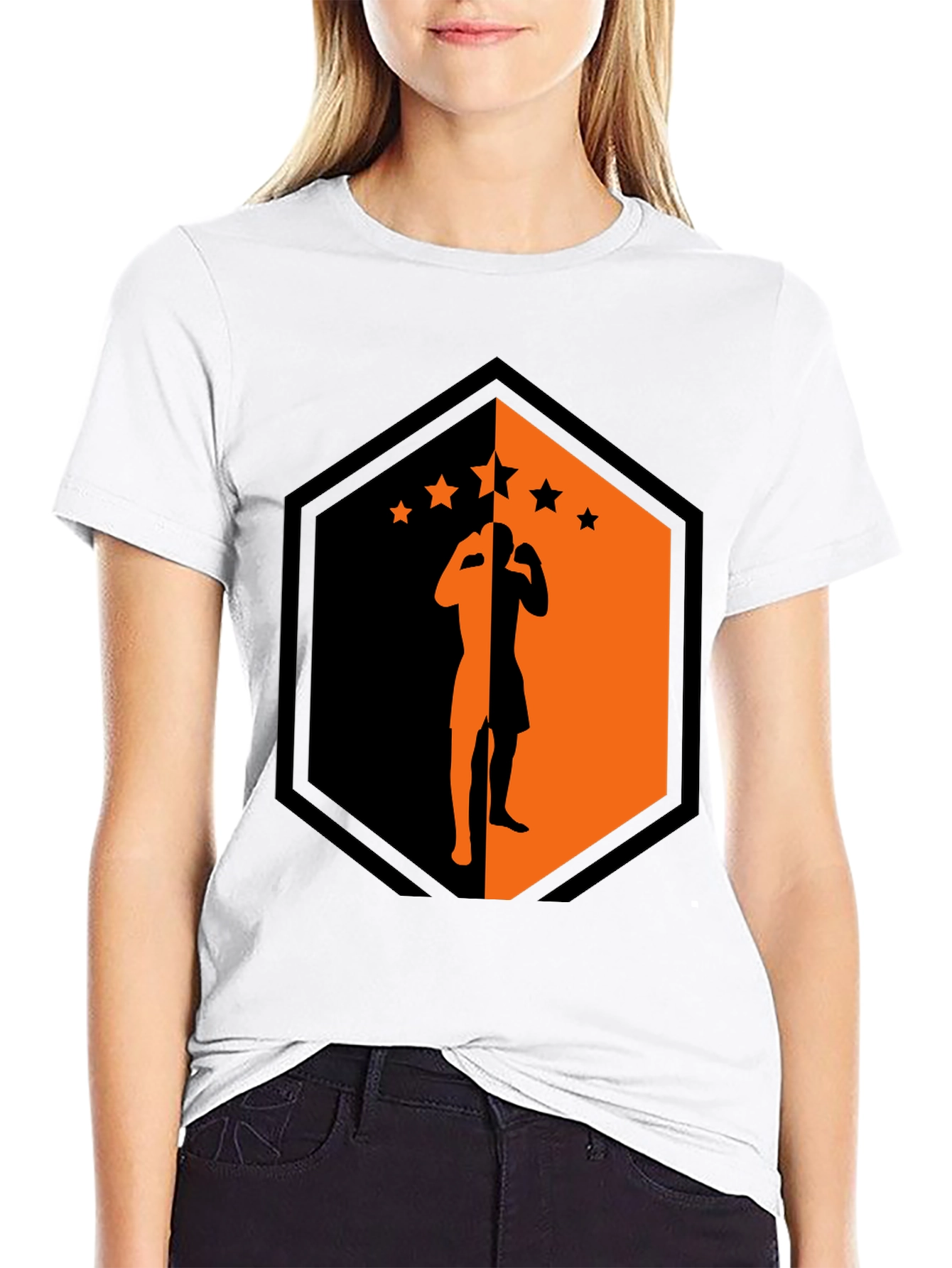 Martial Arts Silhouette Graphic Tee