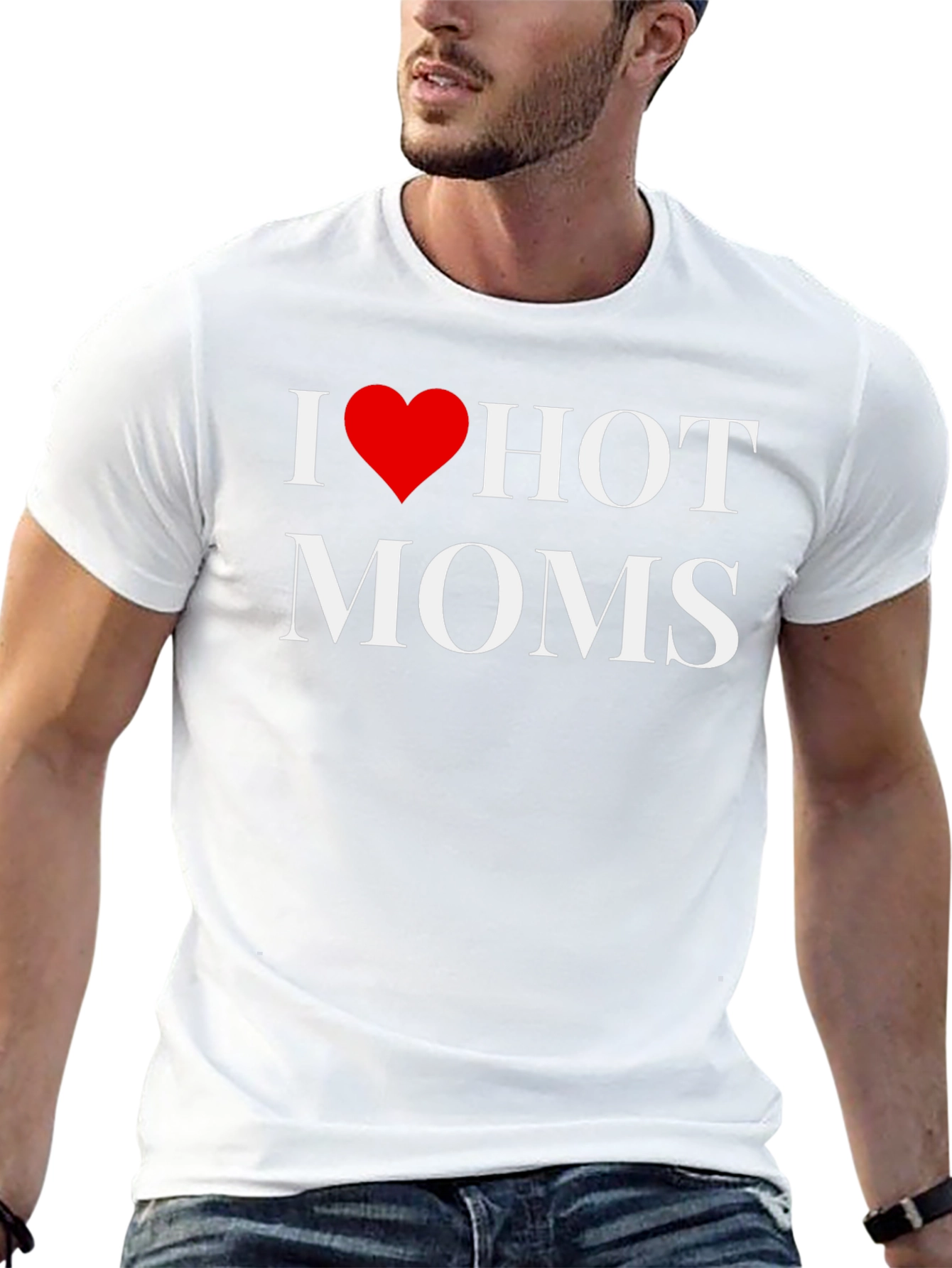 I Heart Hot Moms Graphic T-Shirt