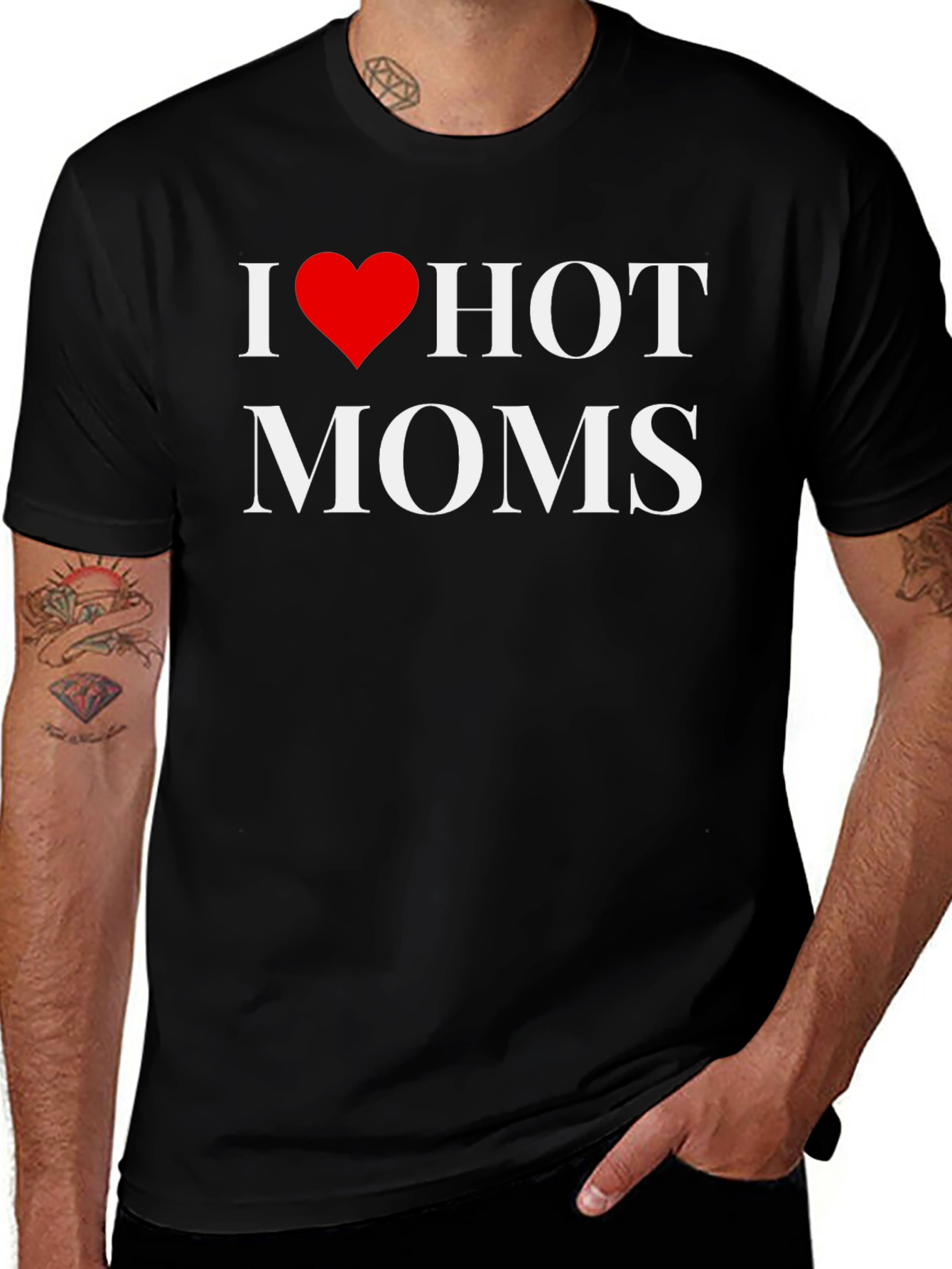 I Heart Hot Moms Graphic T-Shirt