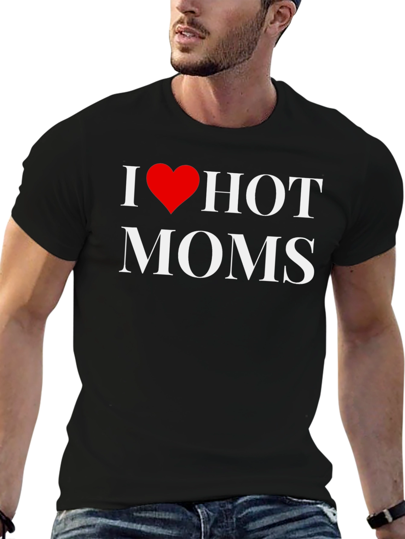 I Heart Hot Moms Graphic T-Shirt