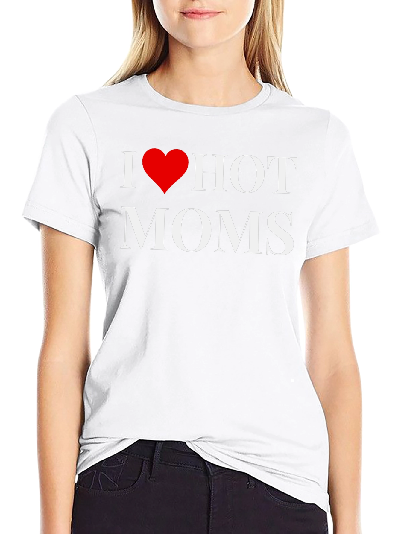 I Heart Hot Moms Graphic T-Shirt