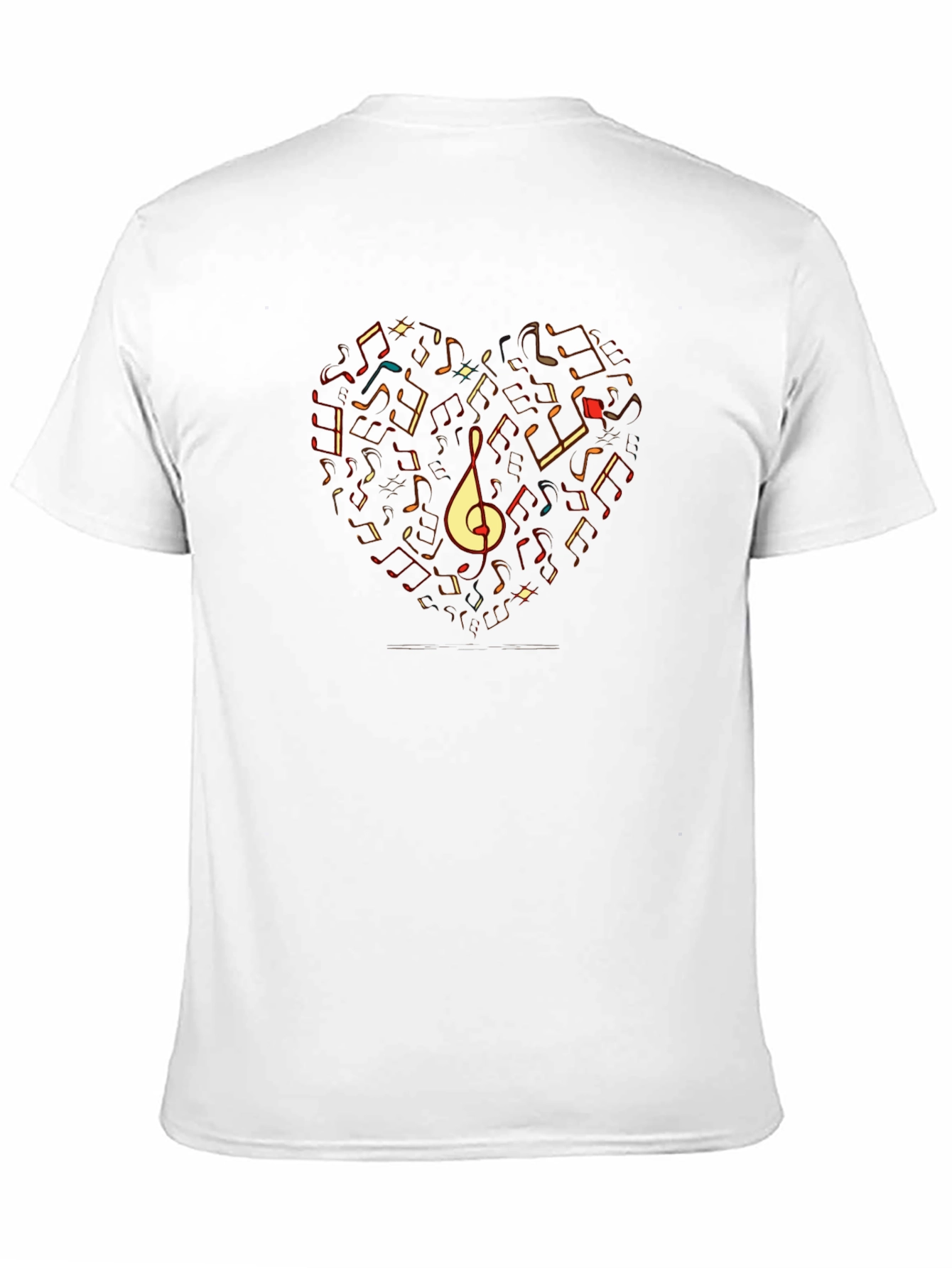 Musical Heart T-Shirt - Black Graphic Tee
