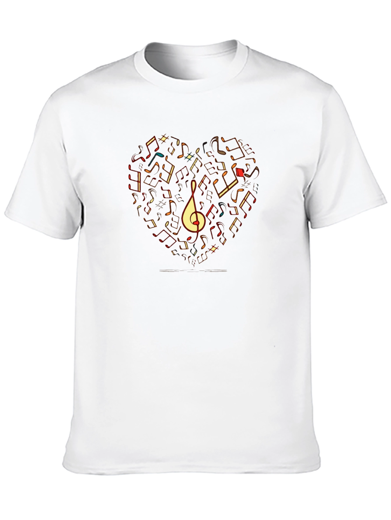 Musical Heart T-Shirt - Black Graphic Tee
