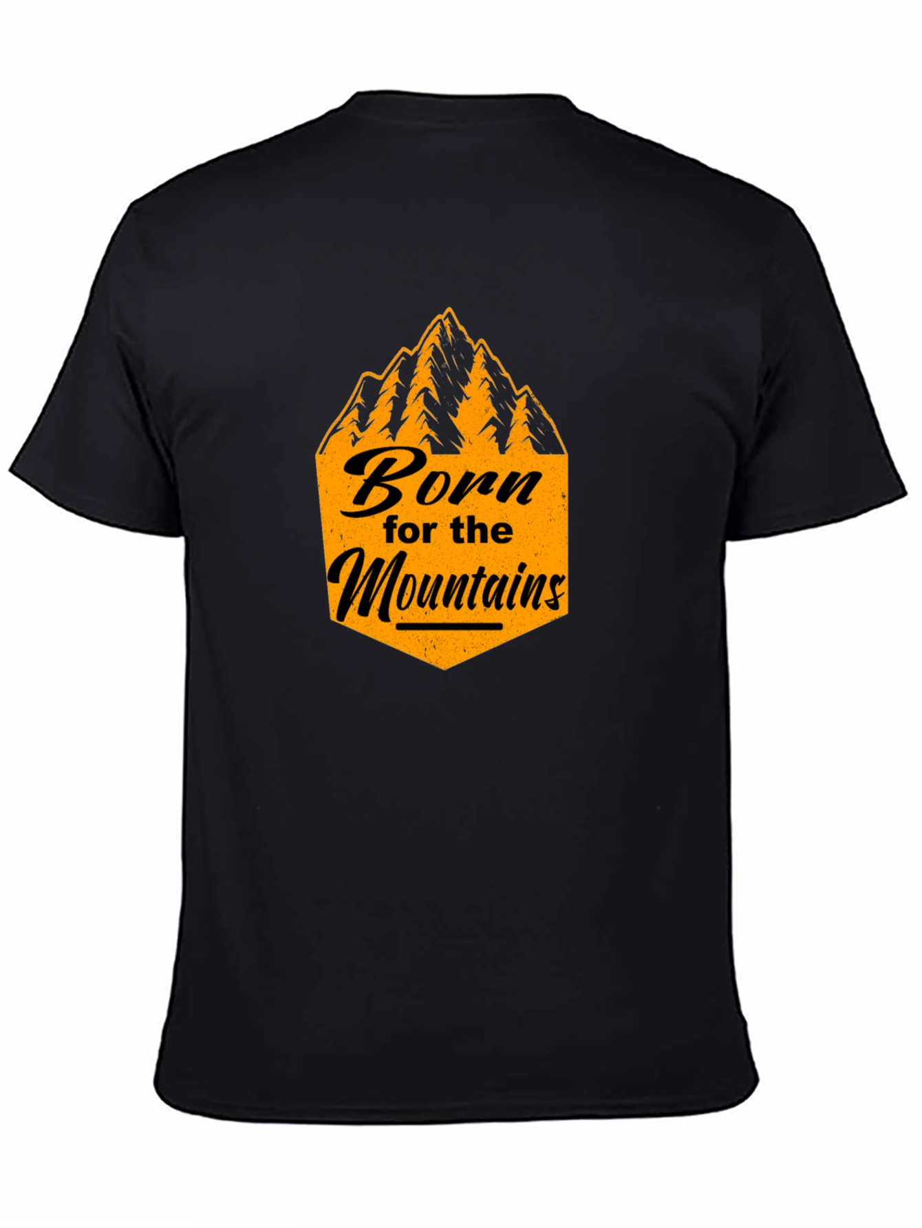 Born for the Mountains Black Graphic Tee