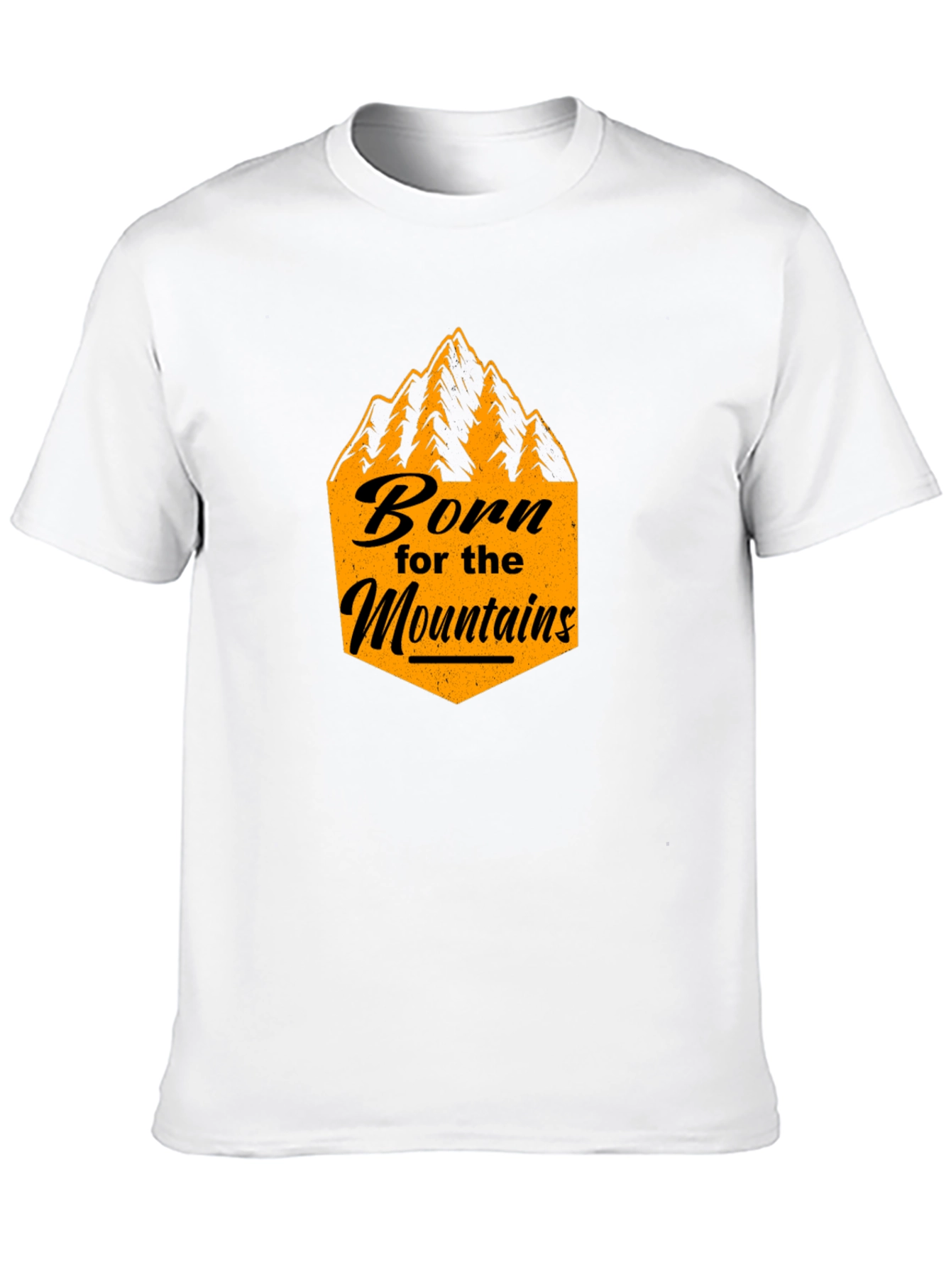 Born for the Mountains Black Graphic Tee