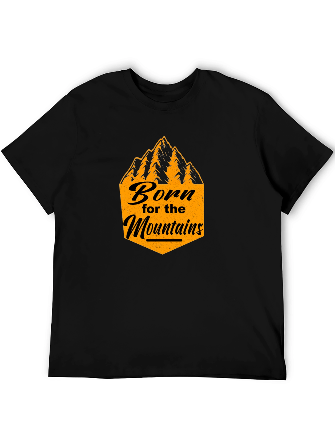Born for the Mountains Black Graphic Tee