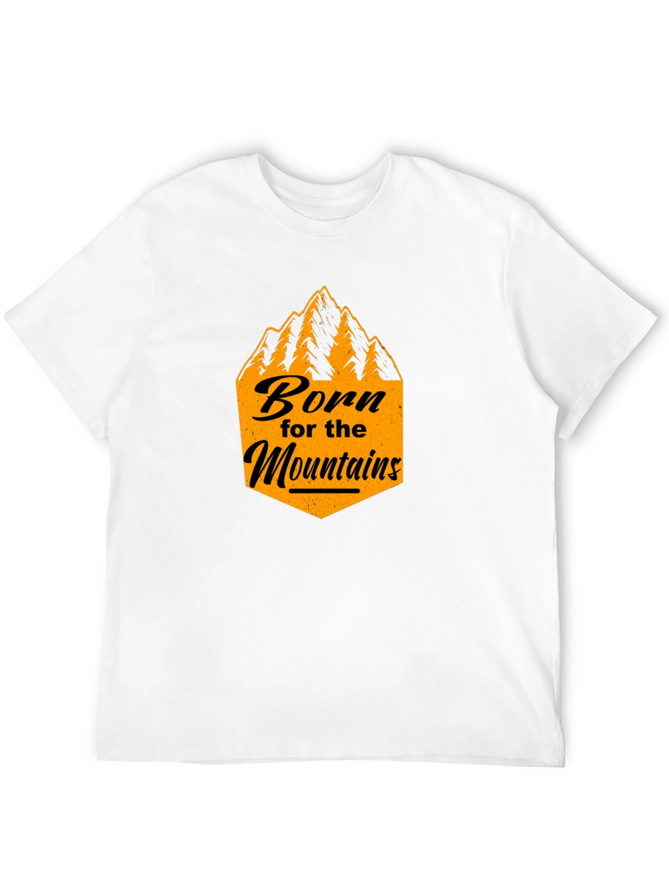 Born for the Mountains Black Graphic Tee