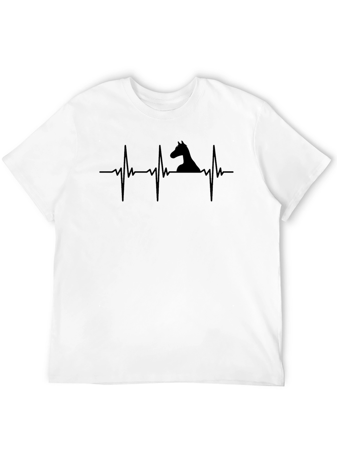 Horse Heartbeat T-Shirt - Equestrian Style