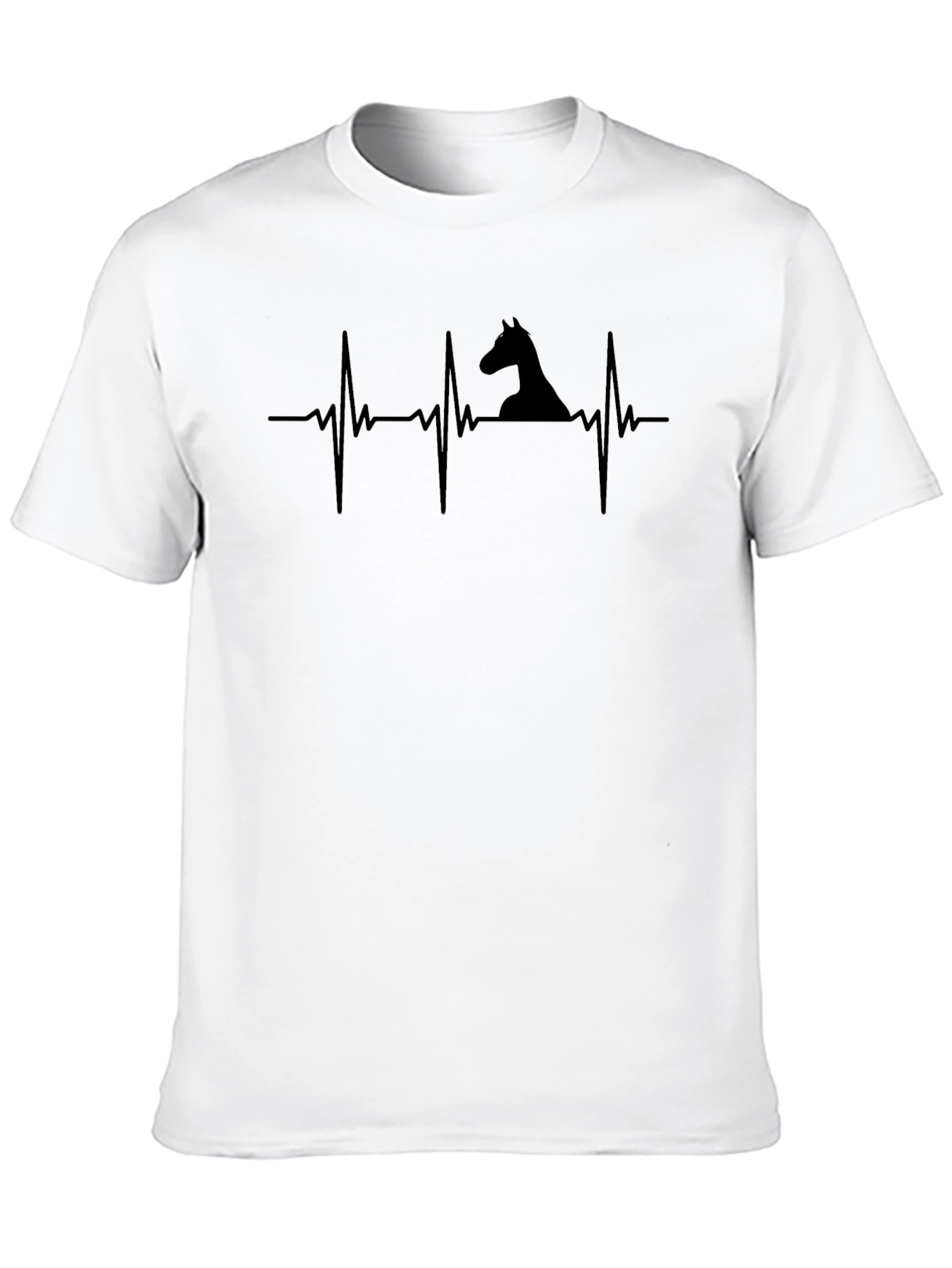 Horse Heartbeat T-Shirt - Equestrian Style