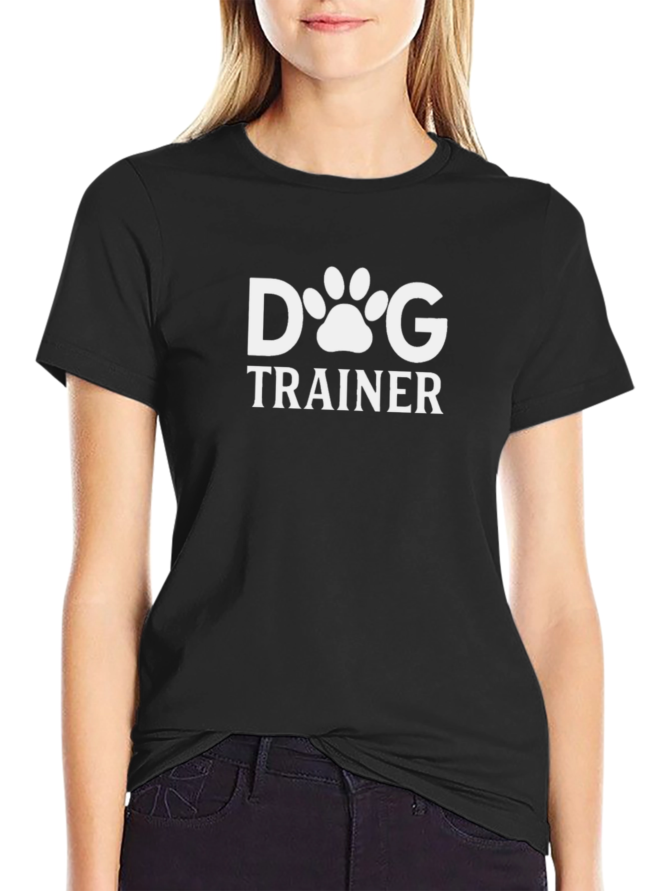 Dog Trainer T-Shirt - Black Cotton Tee