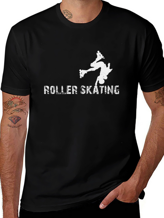 Roller Skating T-Shirt - Black Graphic Tee