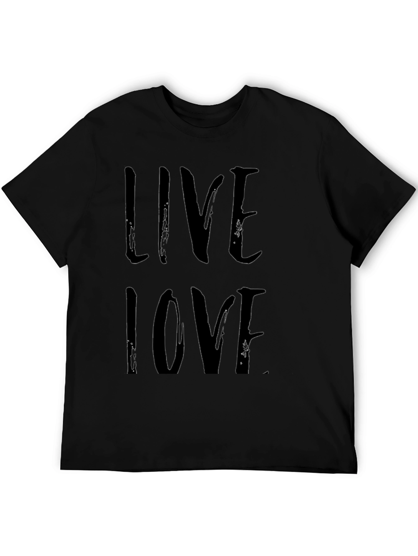 Live Love Black Graphic Tee