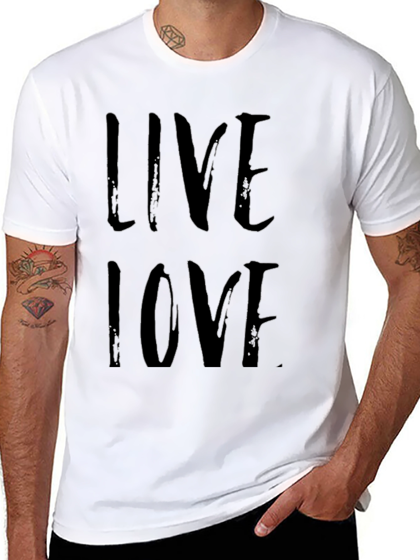 Live Love Black Graphic Tee