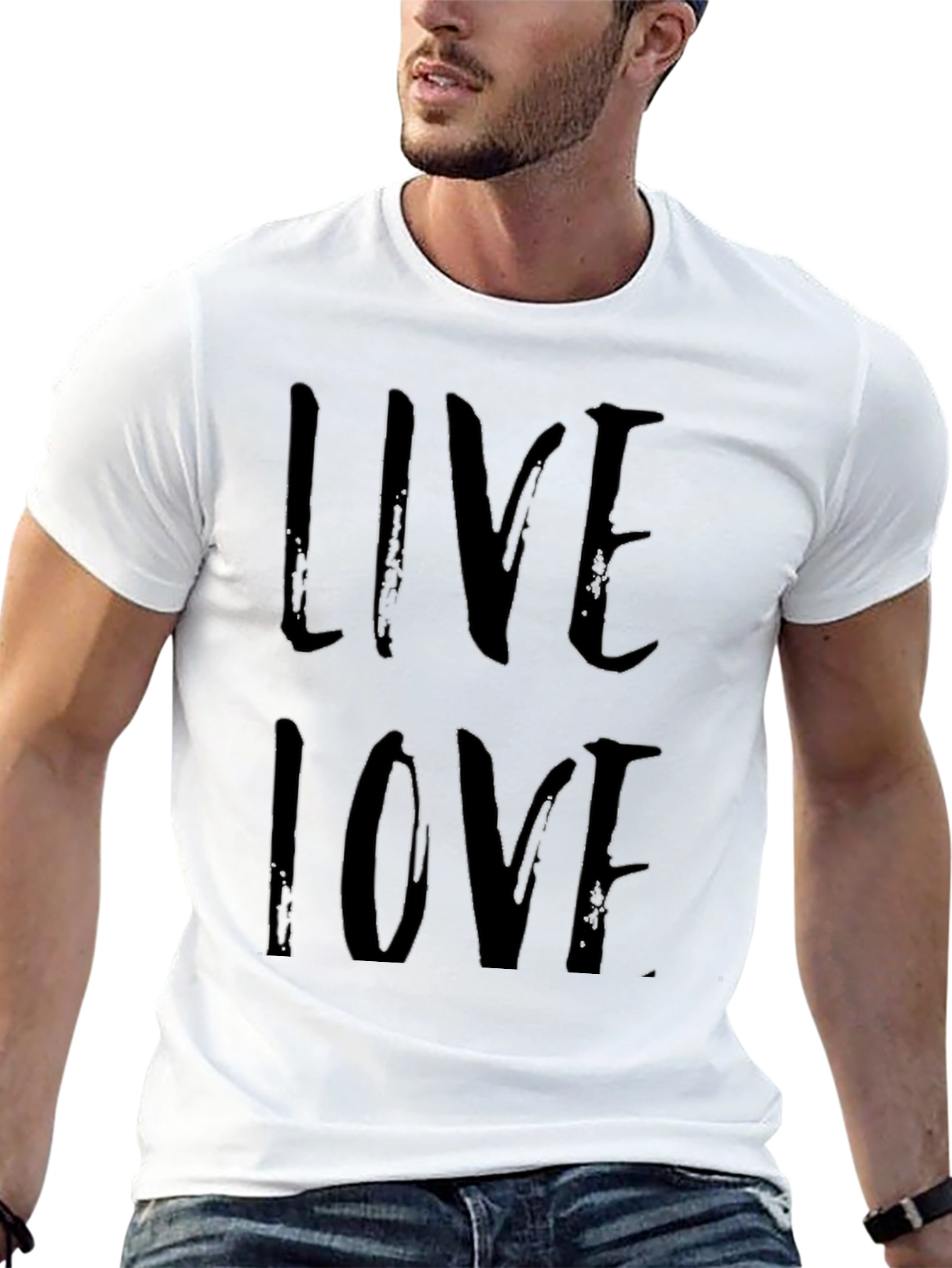 Live Love Black Graphic Tee