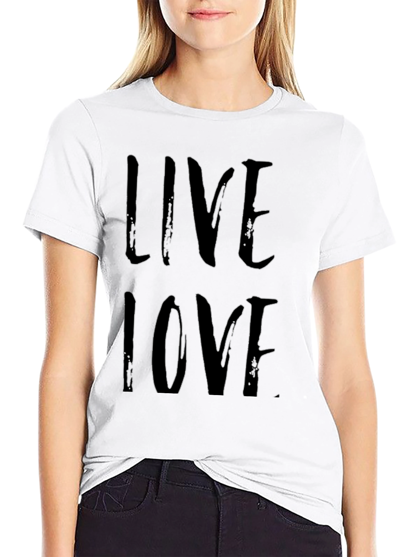 Live Love Black Graphic Tee