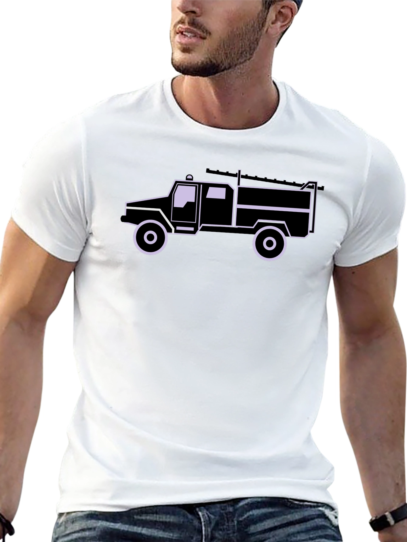 Truck Graphic Tee - Cool Black T-Shirt
