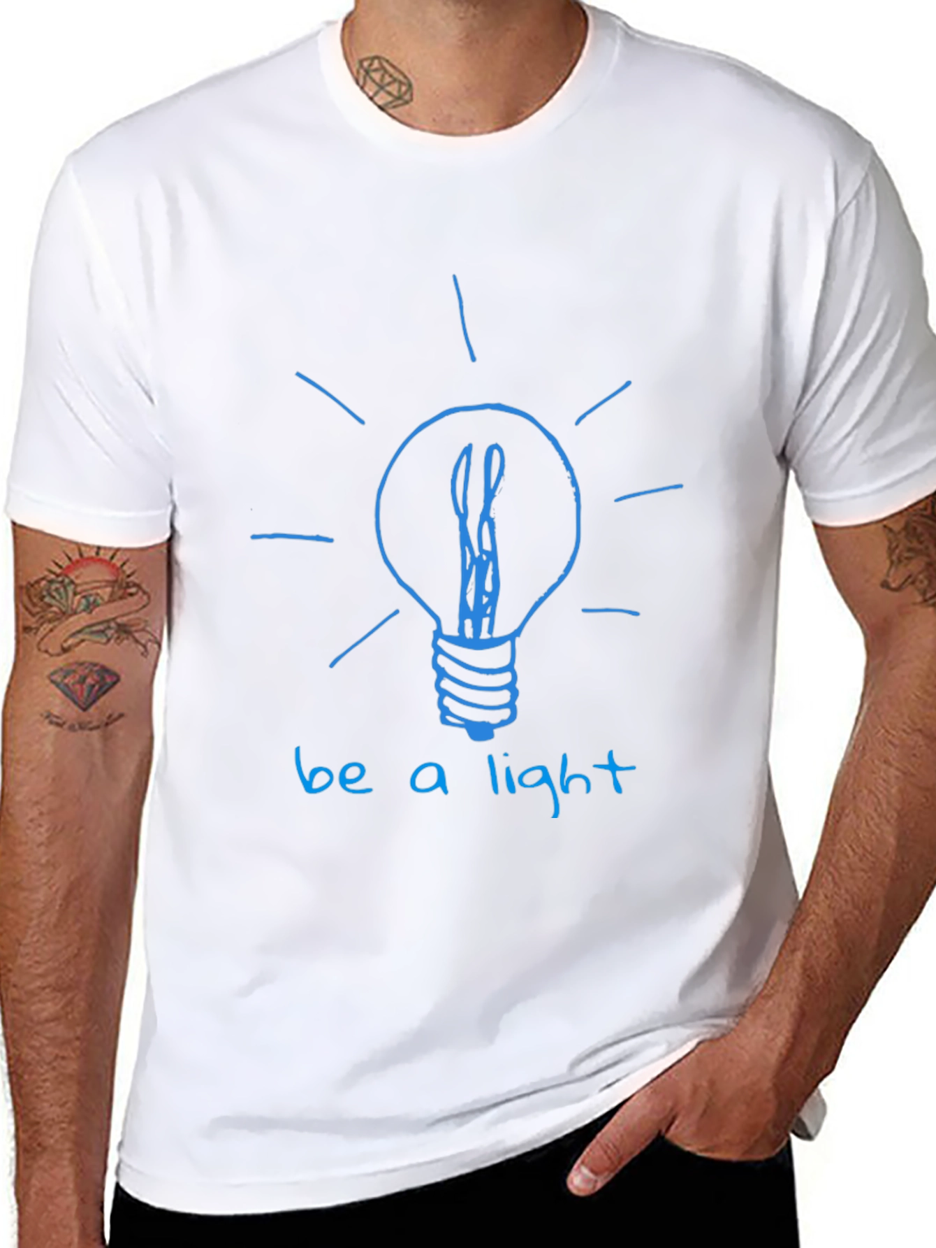 Be A Light T-Shirt - Inspirational Graphic Tee
