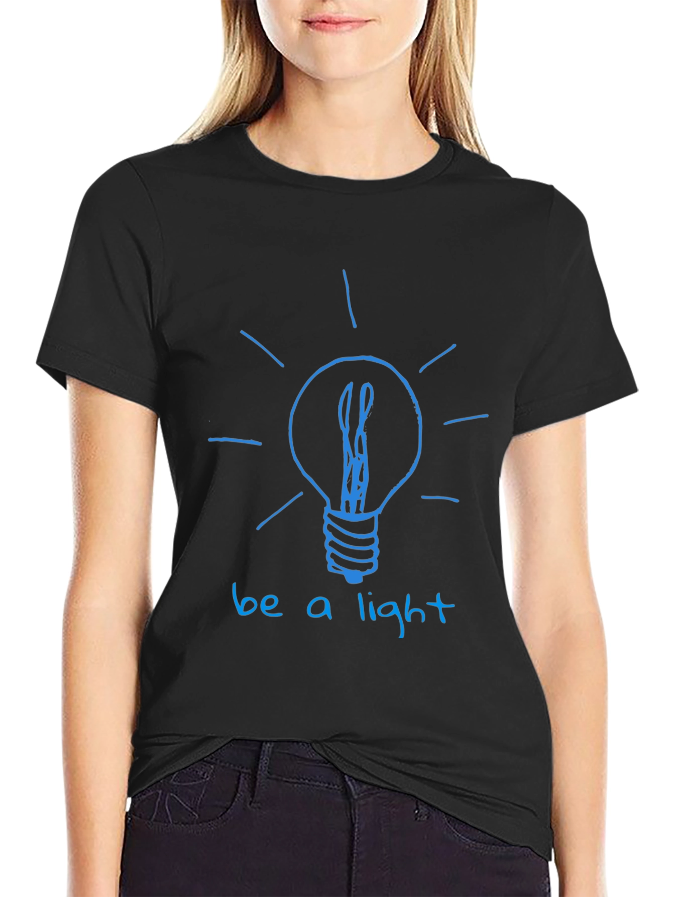 Be A Light T-Shirt - Inspirational Graphic Tee