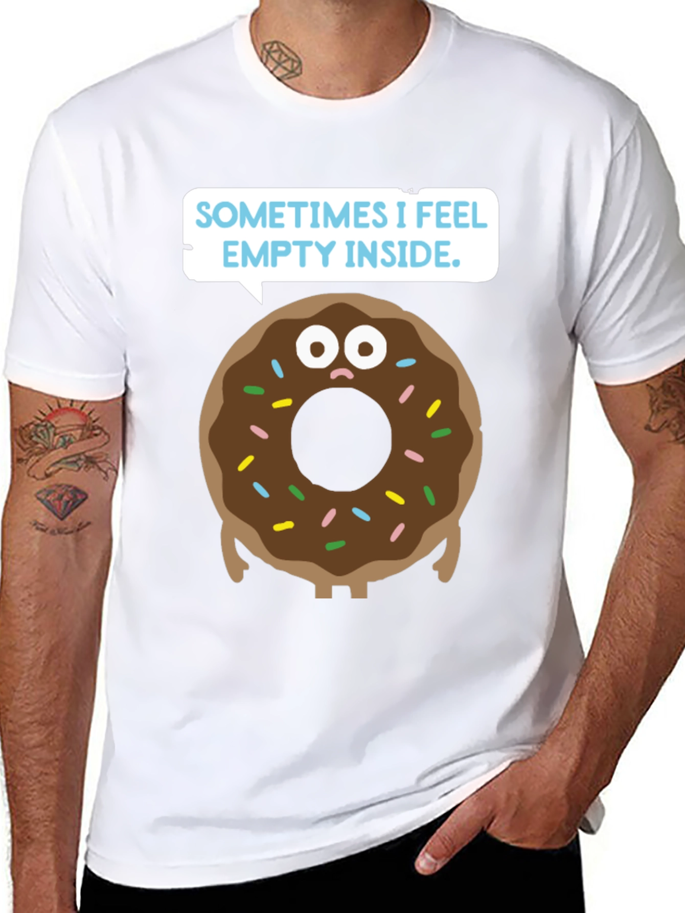 Donut Feeling T-Shirt - Humorous Graphic Tee