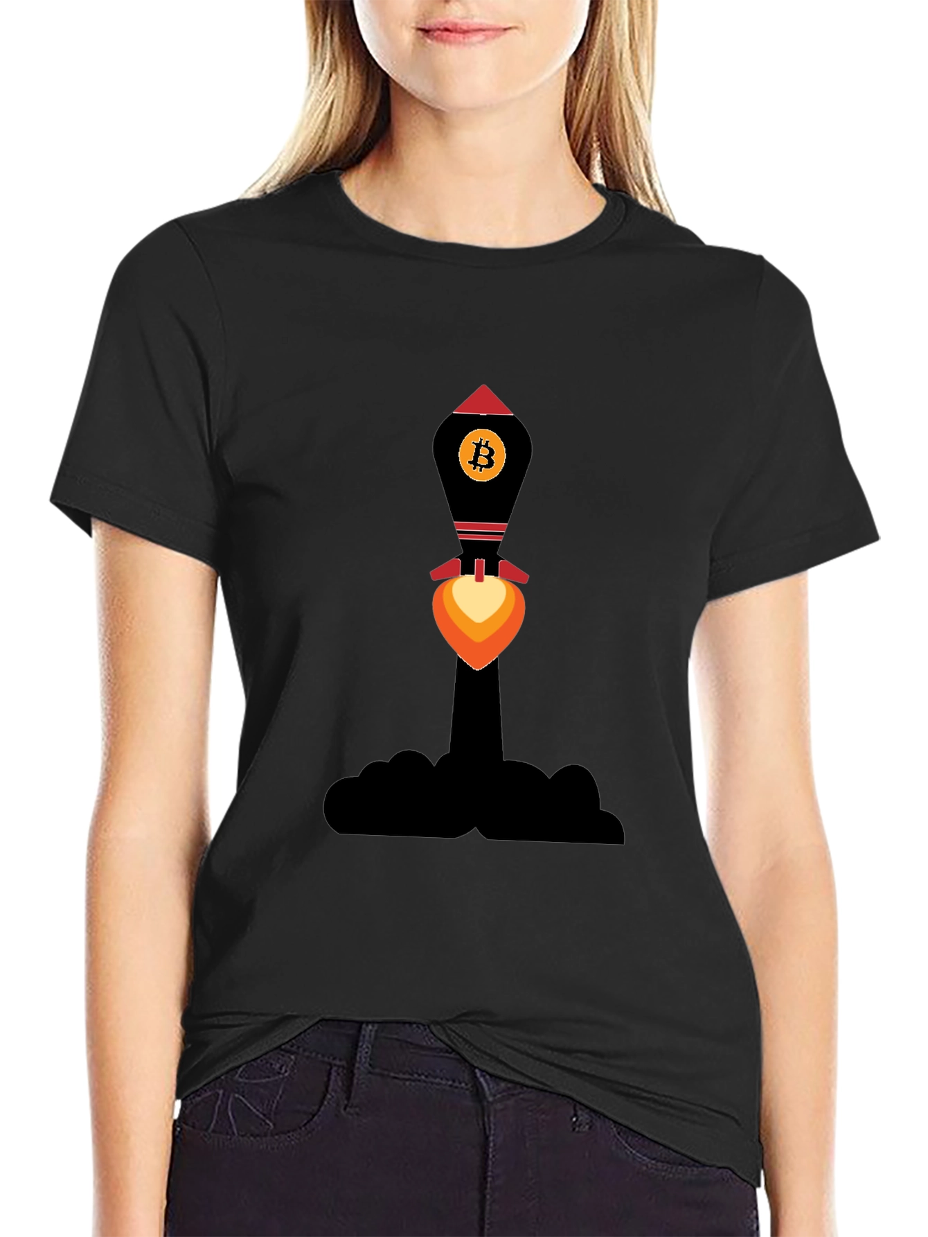 Bitcoin Rocket T-Shirt - Crypto to the Moon!