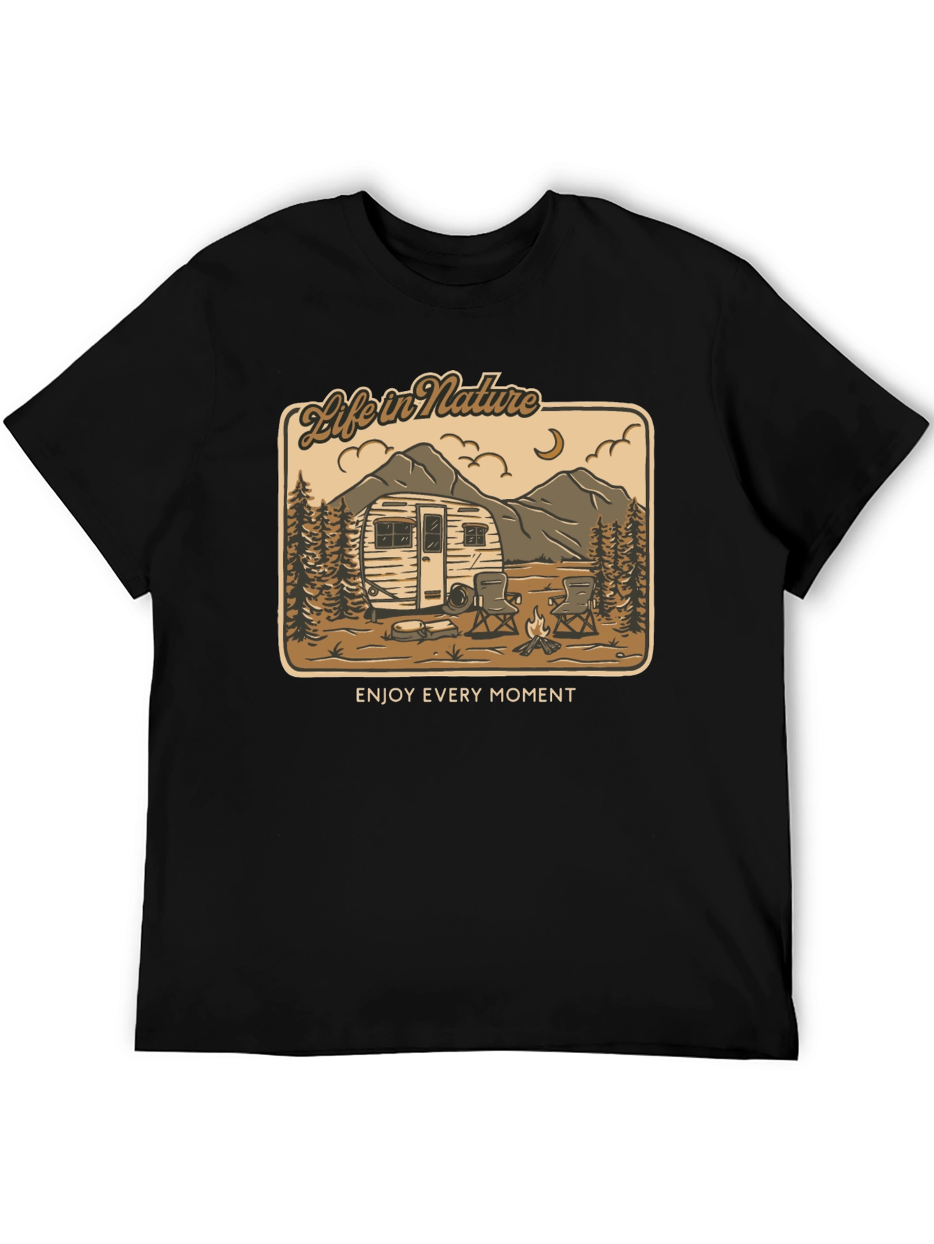 Life in Nature Graphic Tee - Camping Adventure