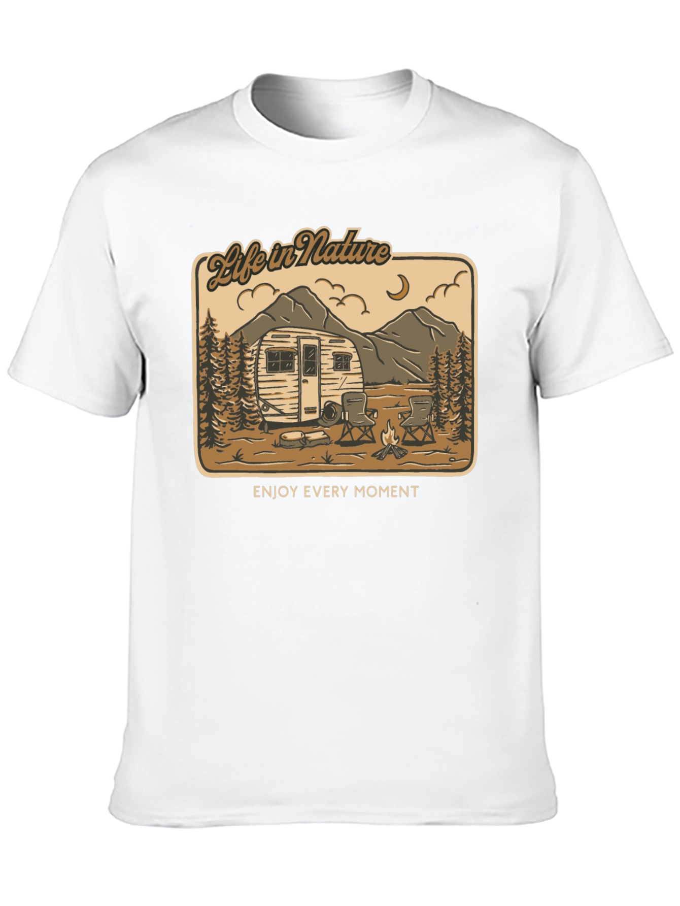 Life in Nature Graphic Tee - Camping Adventure