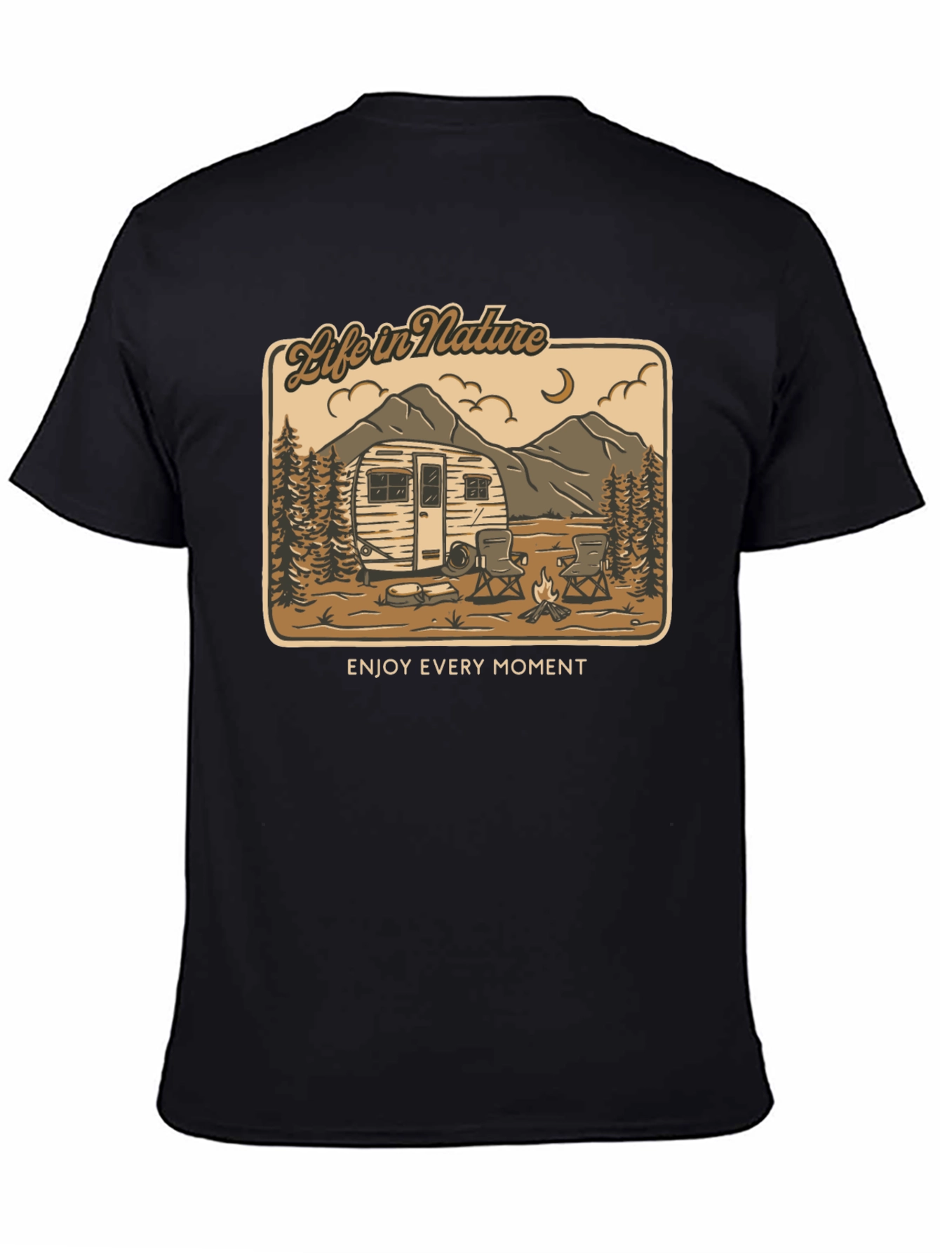 Life in Nature Graphic Tee - Camping Adventure