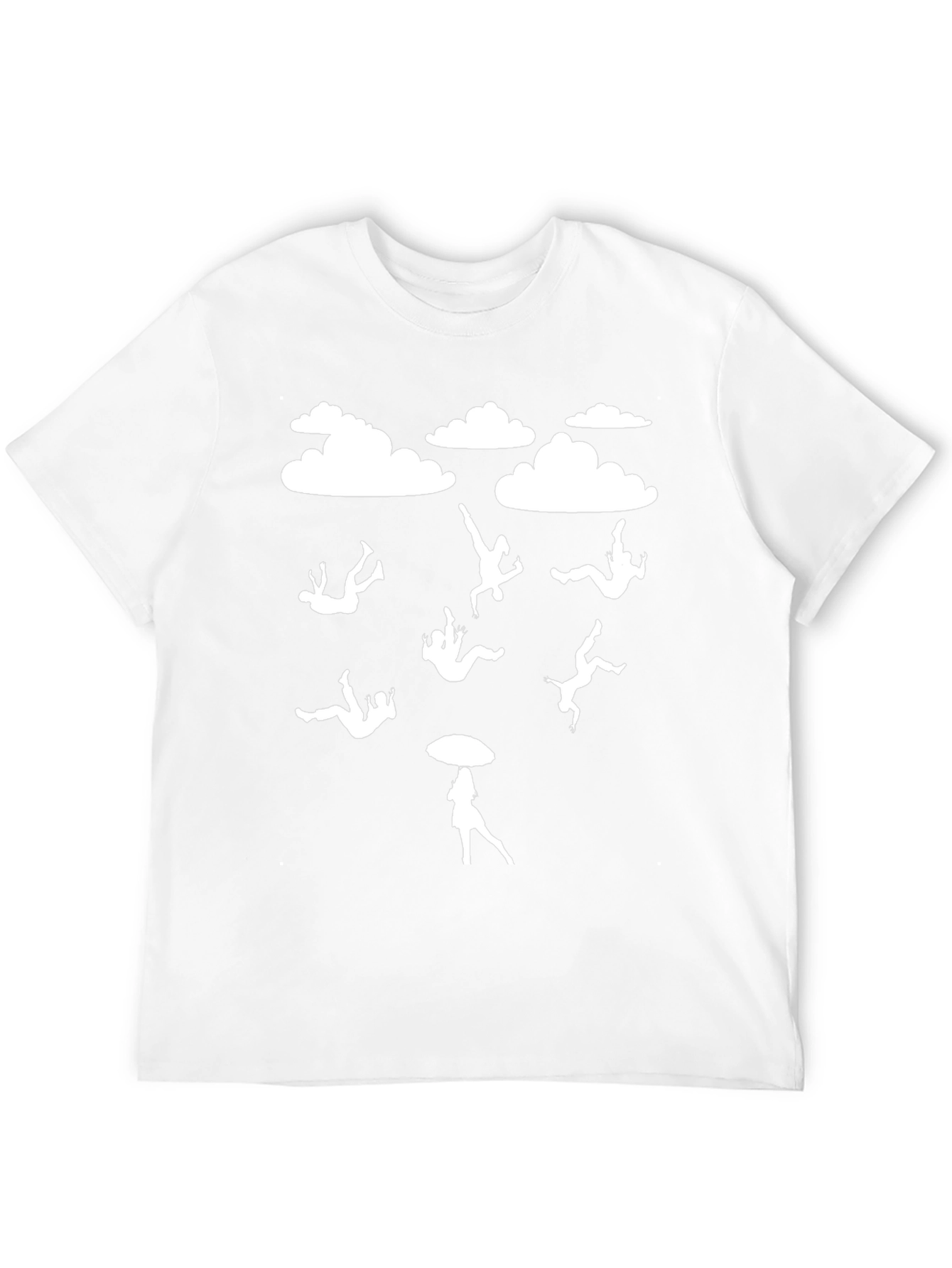Raining People Black Graphic Tee Shirt