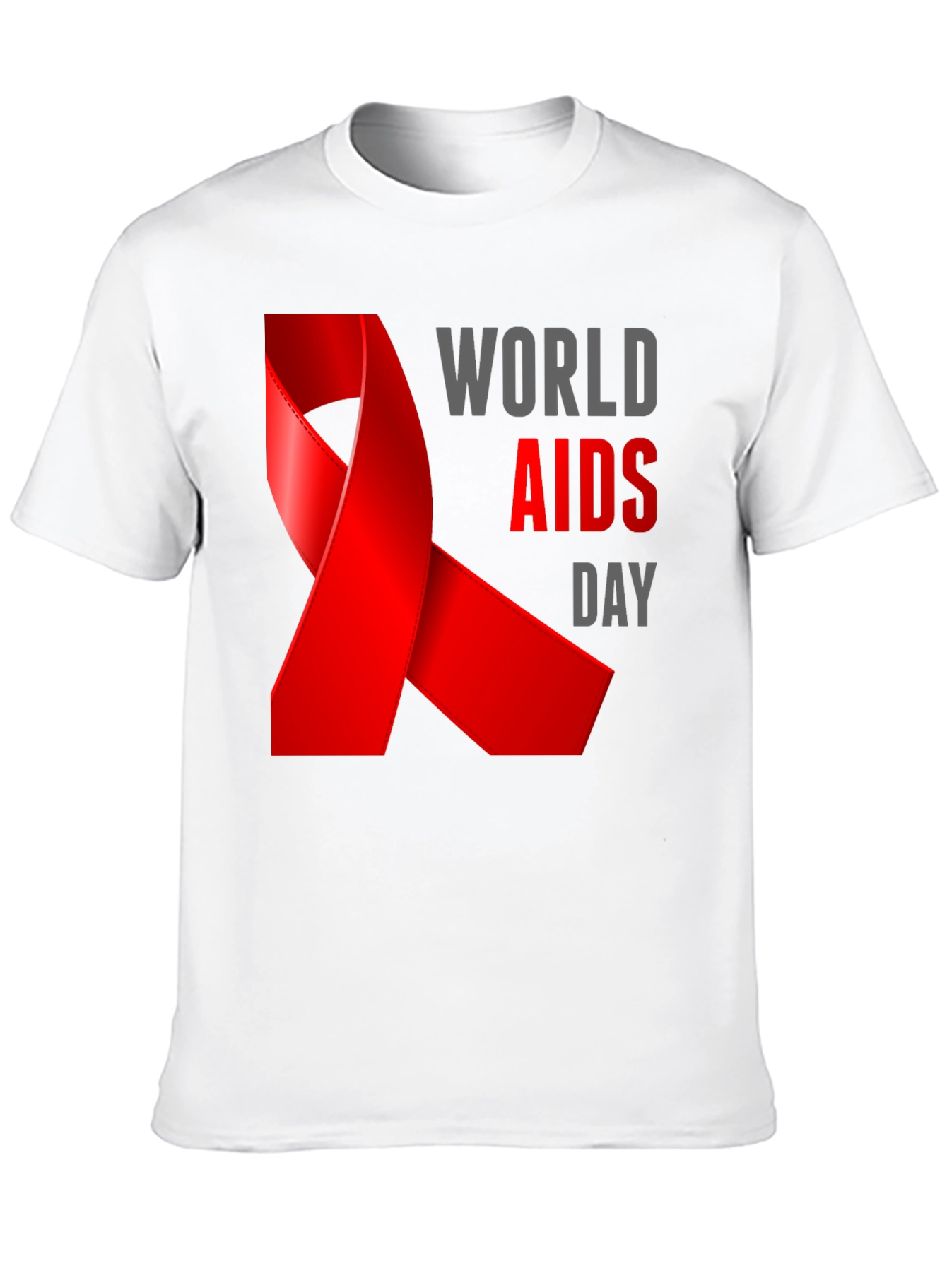 World AIDS Day Awareness Black T-Shirt