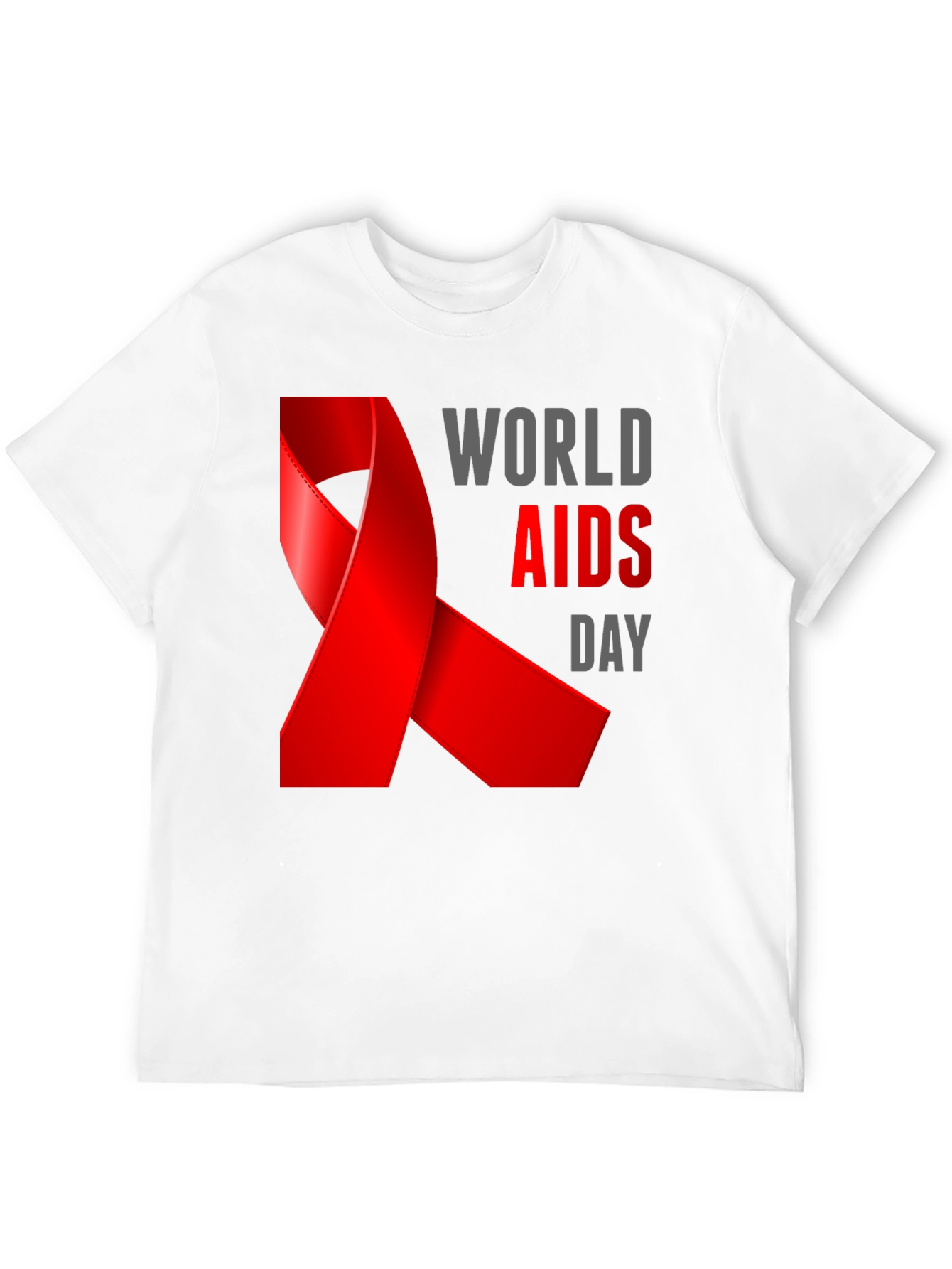 World AIDS Day Awareness Black T-Shirt