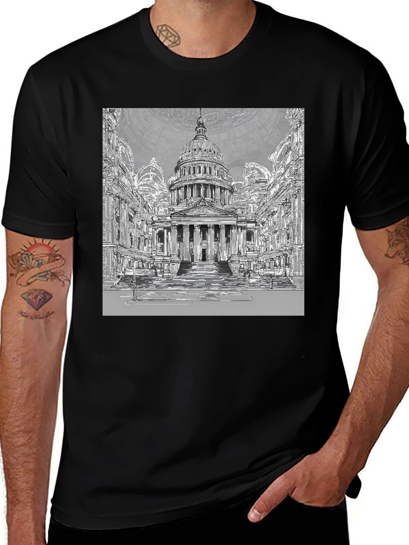 Capitol Building Graphic T-Shirt