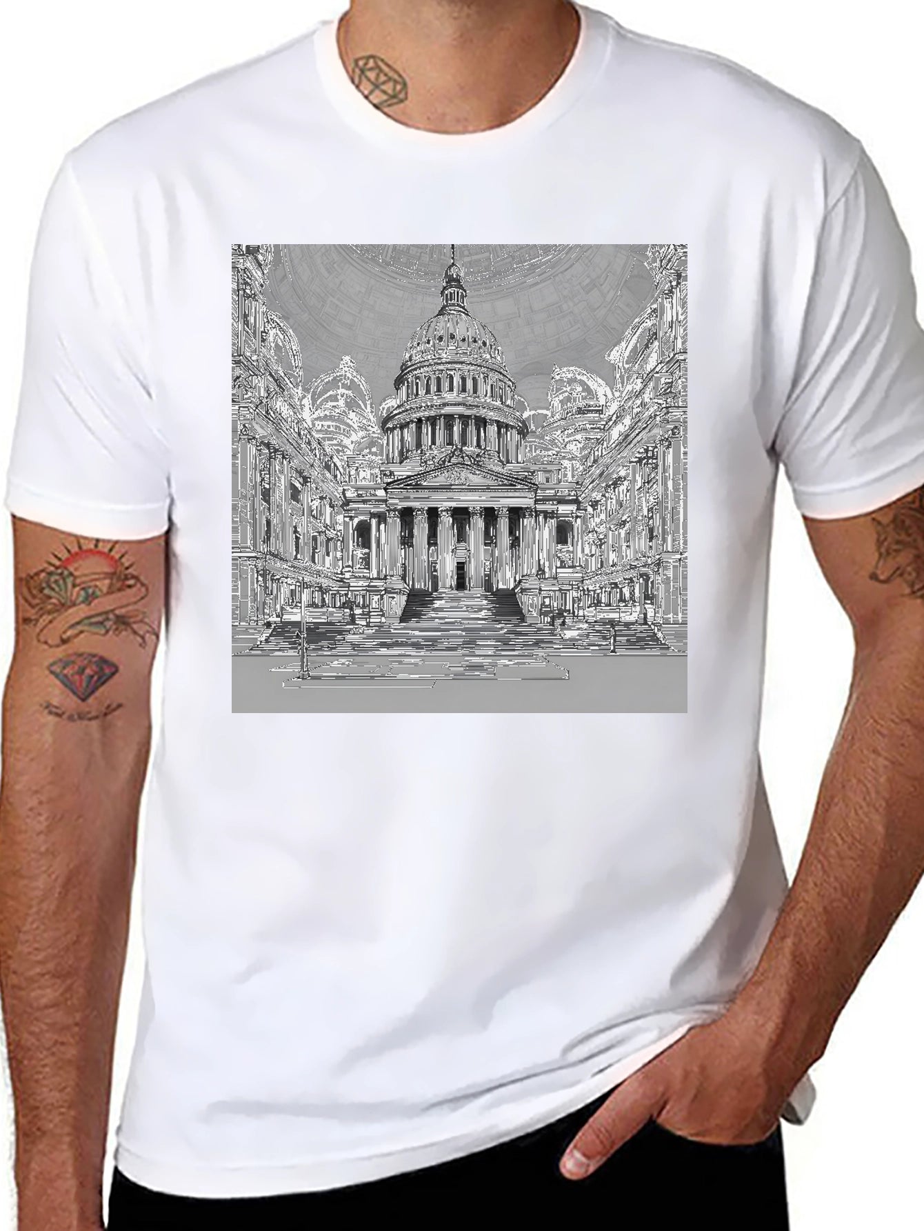 Capitol Building Graphic T-Shirt