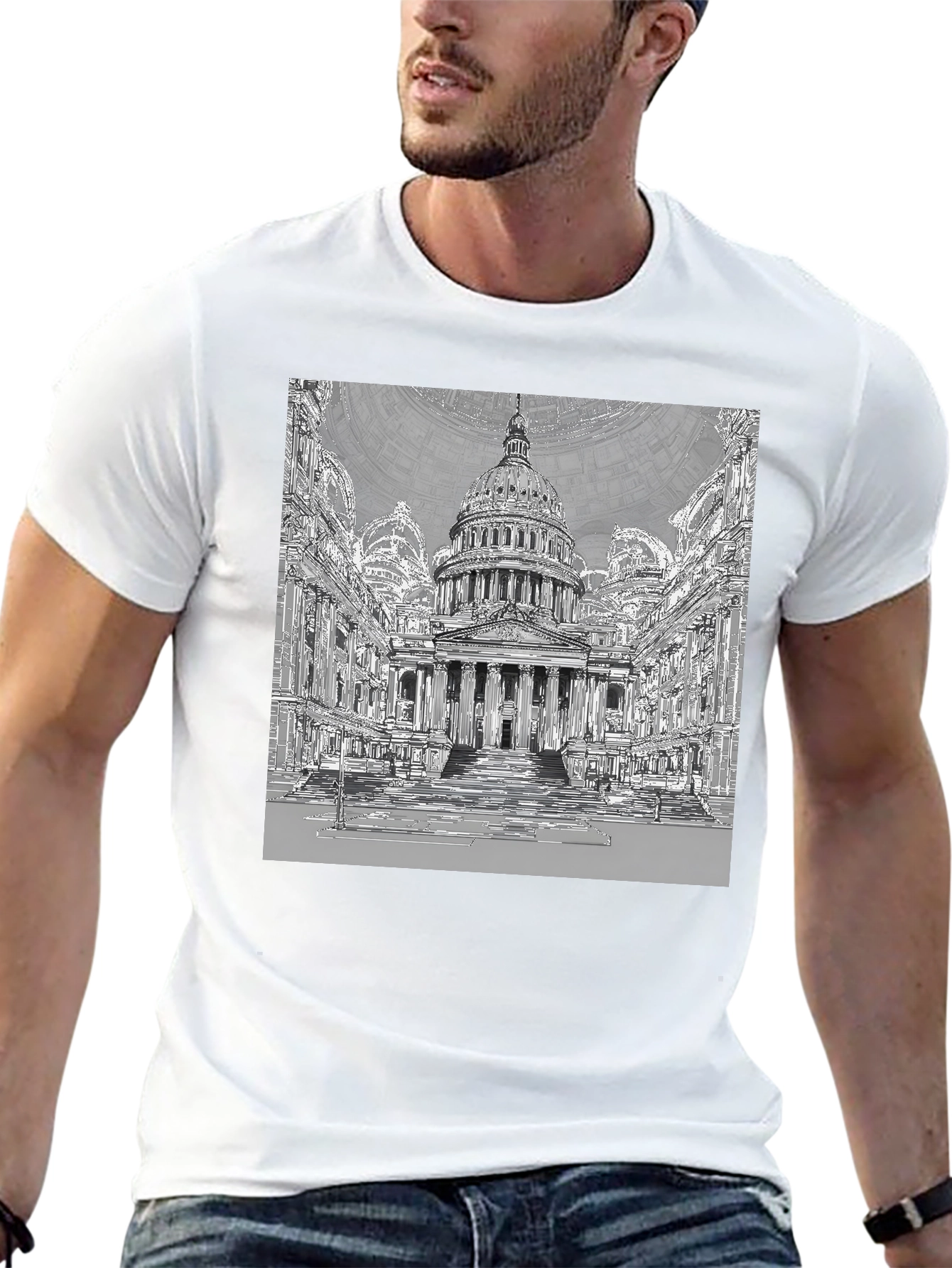 Capitol Building Graphic T-Shirt
