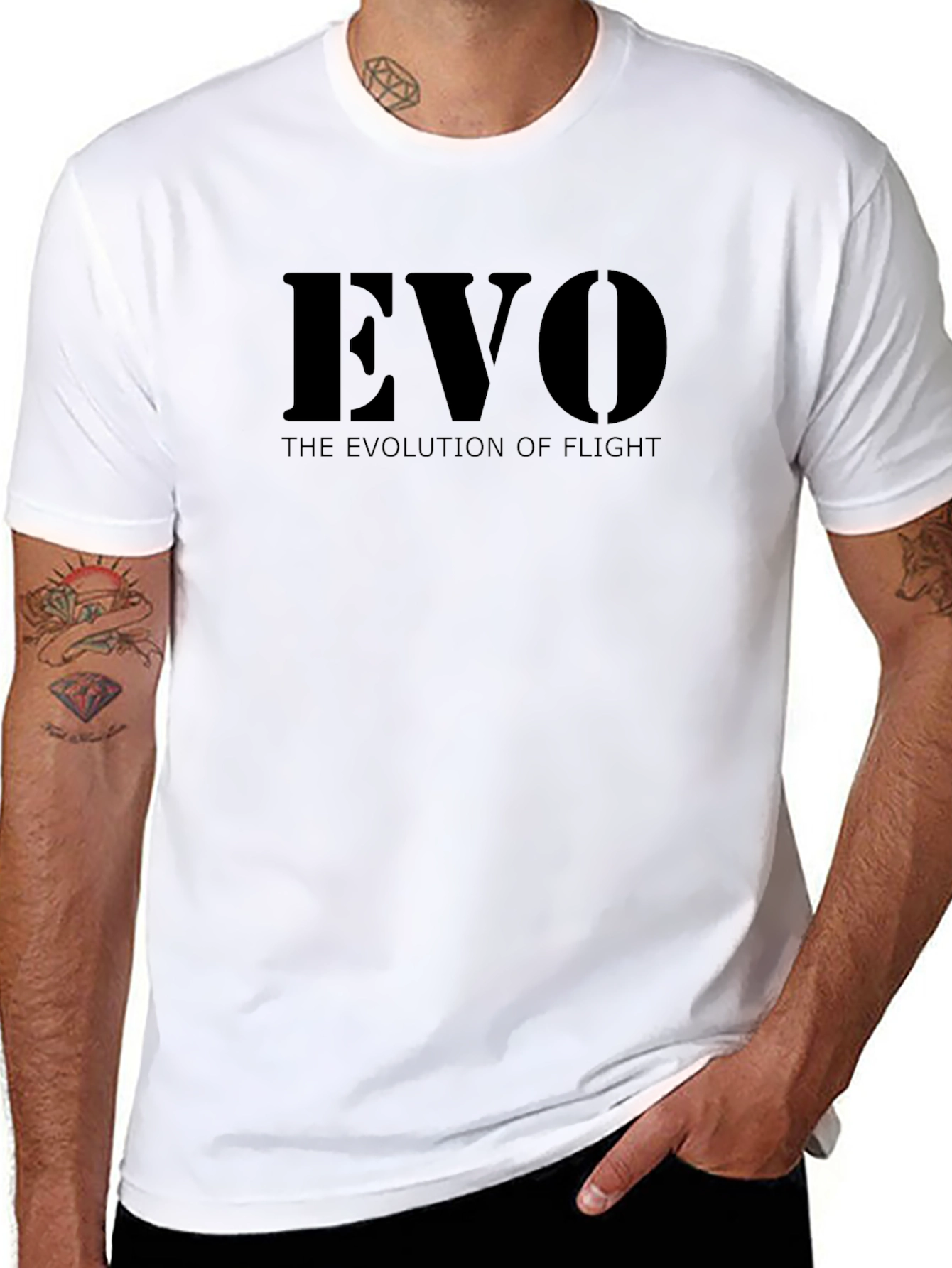 Evo Evolution of Flight Black T-Shirt