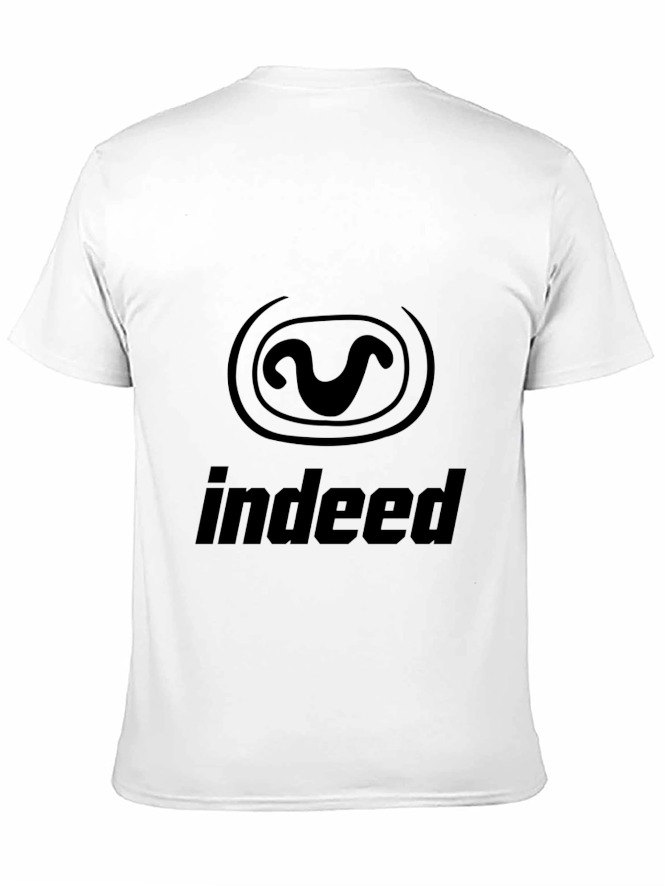 Indeed Logo Black T-Shirt Casual Graphic Tee