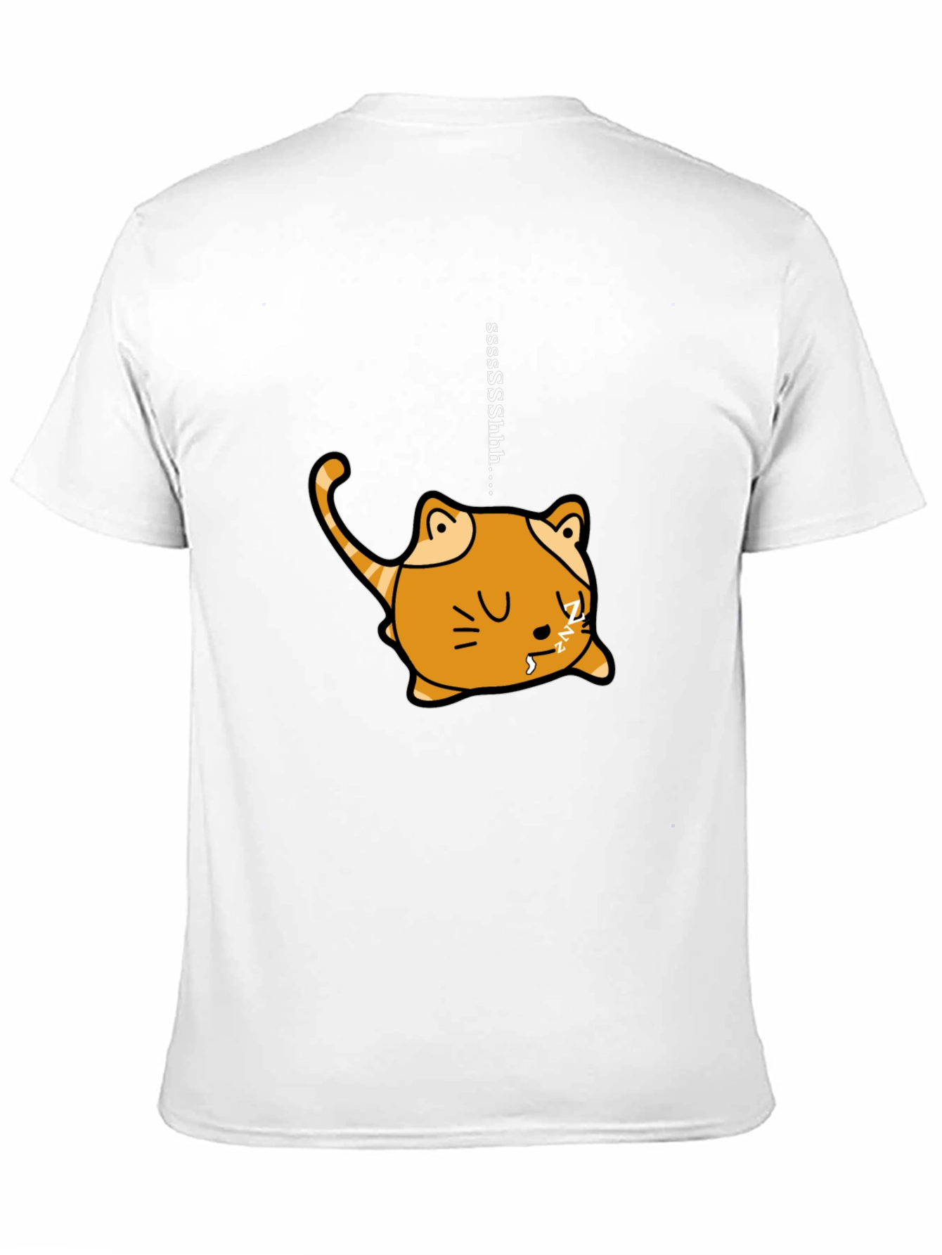Sleeping Cat Graphic Tee - Funny & Cute