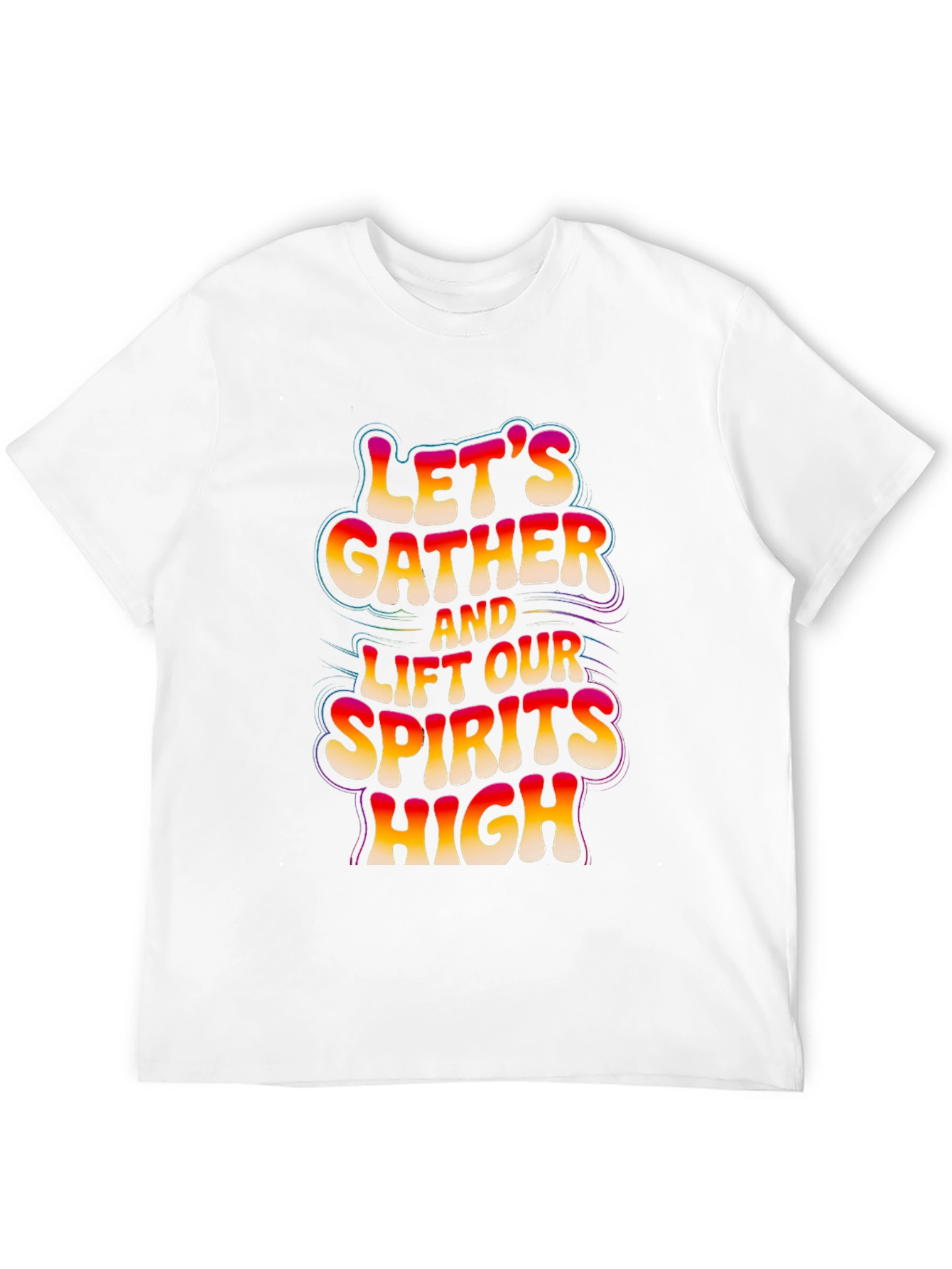 Lets Gather Graphic Tee - Black Cotton Comfort