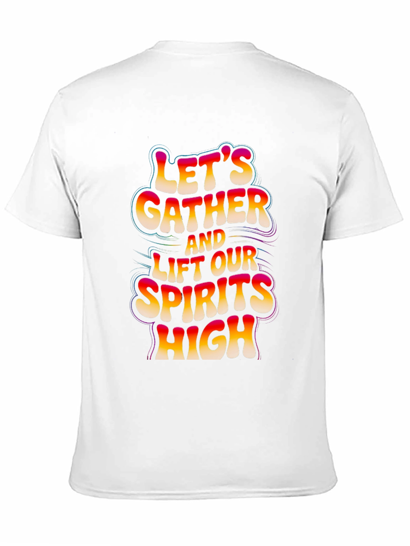 Lets Gather Graphic Tee - Black Cotton Comfort