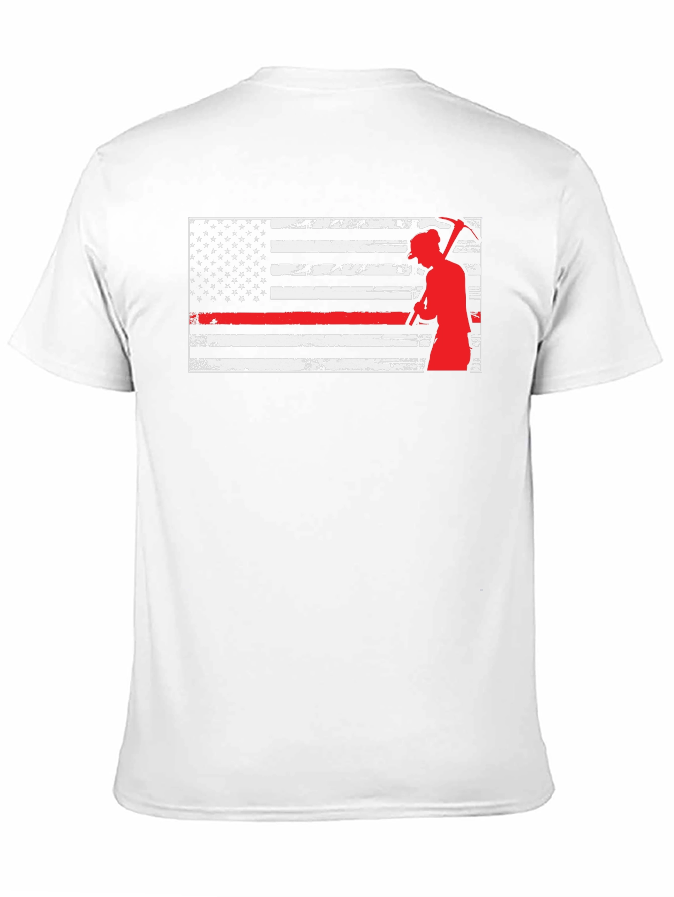Thin Red Line Miner American Flag T-Shirt