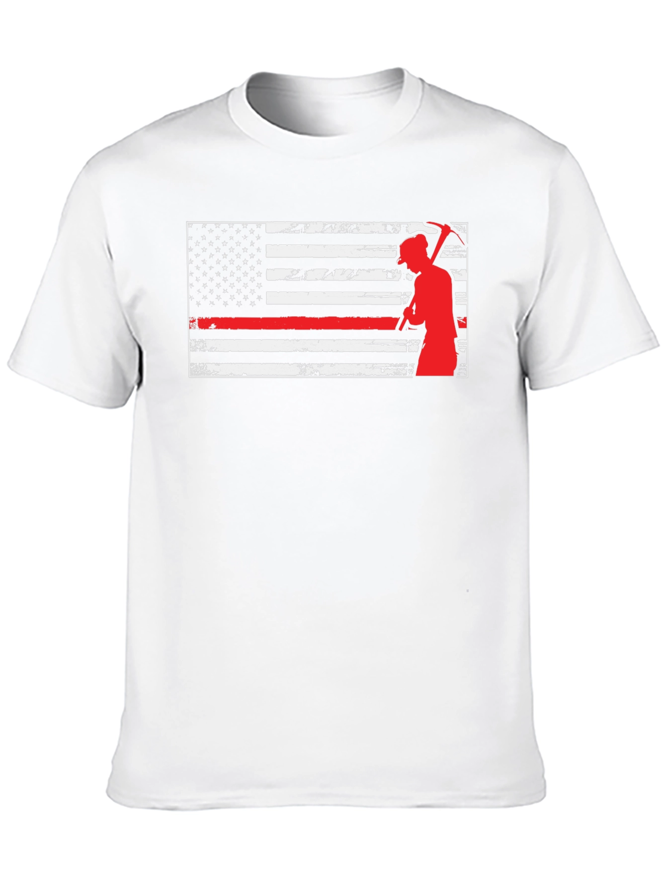 Thin Red Line Miner American Flag T-Shirt