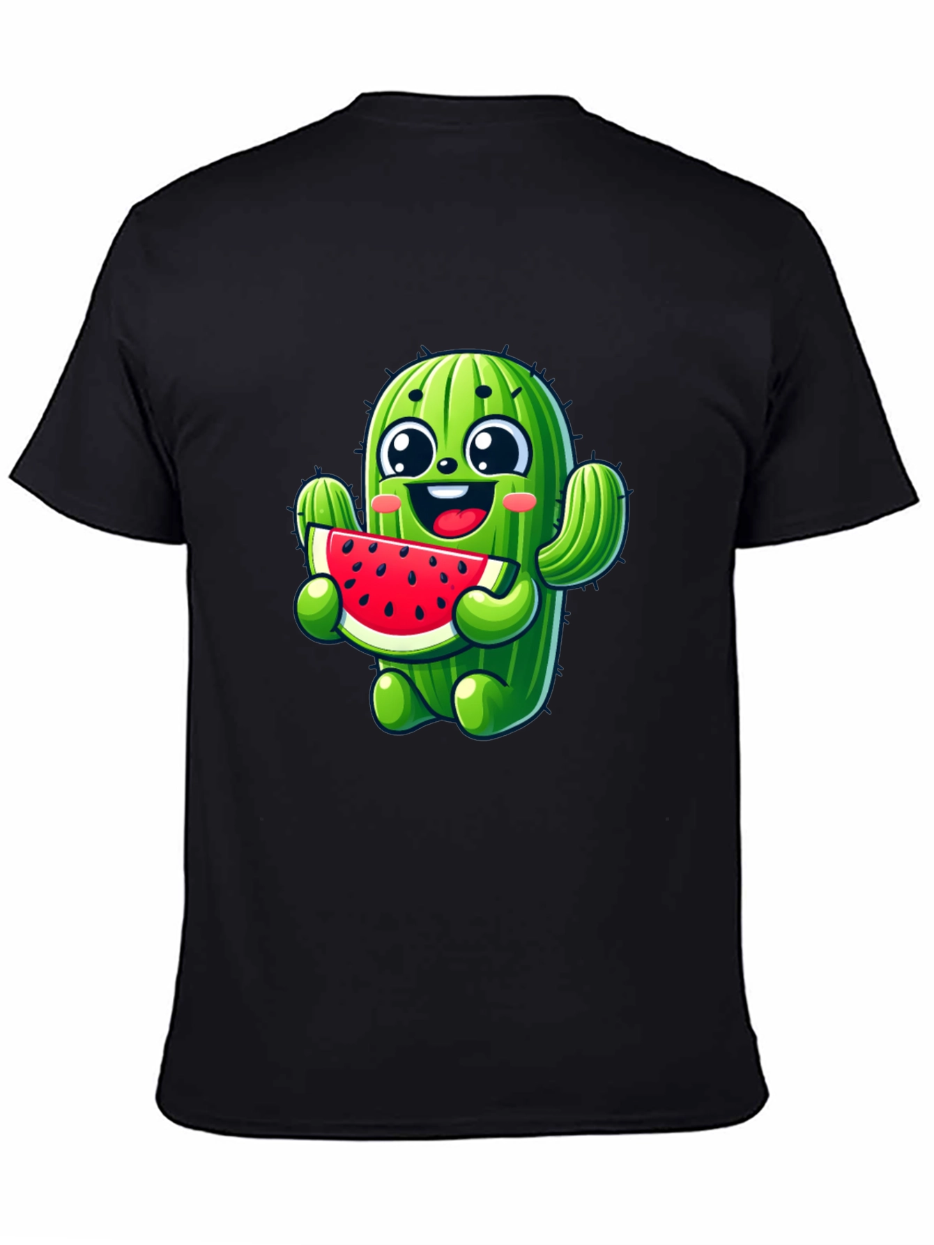 Cactus Watermelon Black T-Shirt