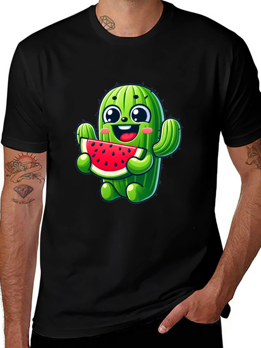 Cactus Watermelon Black T-Shirt